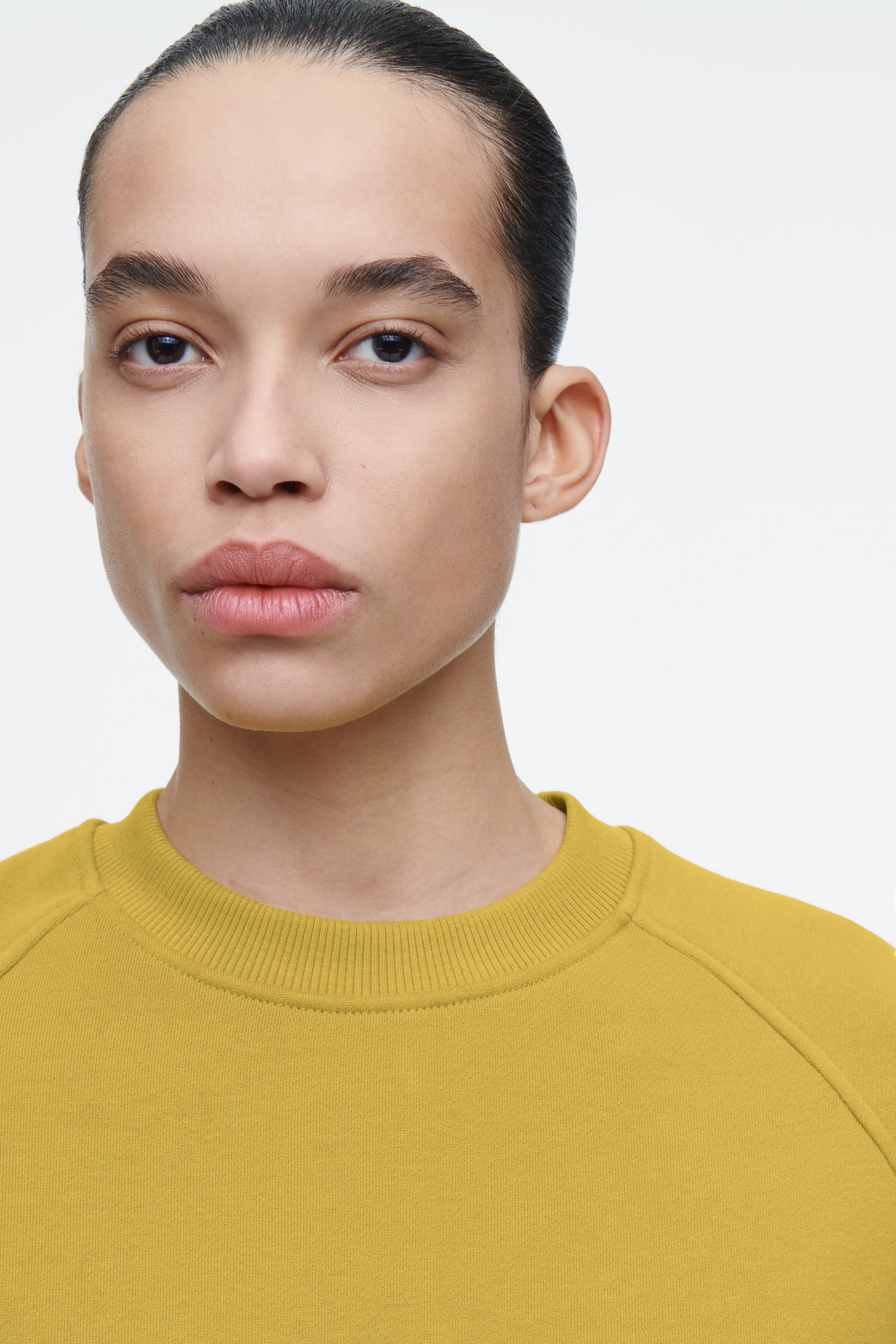 Grösseres Bild ansehen: BAUMWOLLJERSEY-SWEATSHIRT MIT KOKONSILHOUETTE - Senffarben - DAMEN | H&M CH 3