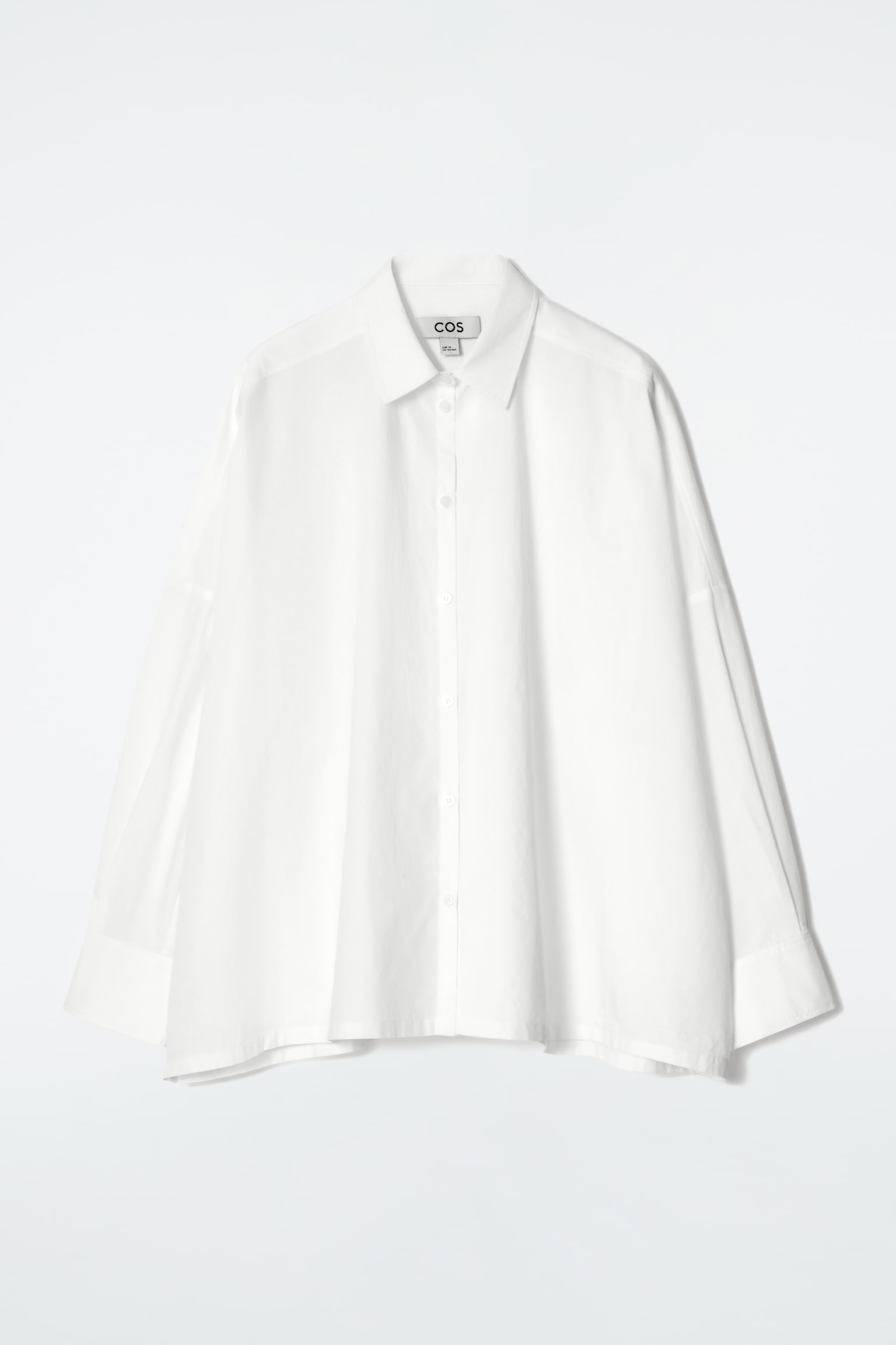 CHEMISE OVERSIZE À PLI DANS LE DOS EN COTON - ÉCRU - 2