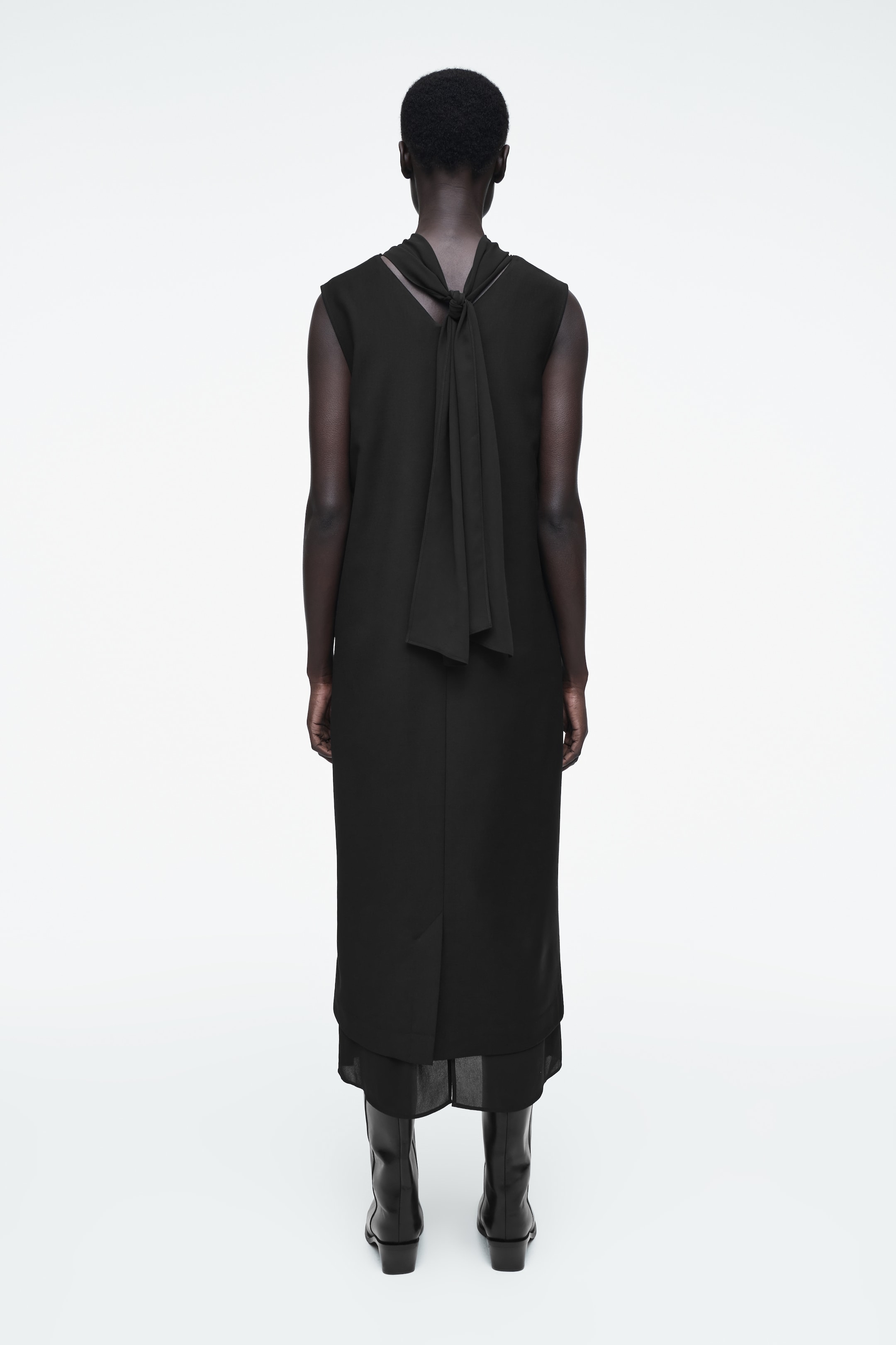 View larger image: LAYERED WOOL DRESS - BLACK - Ladies | H&M GB 3