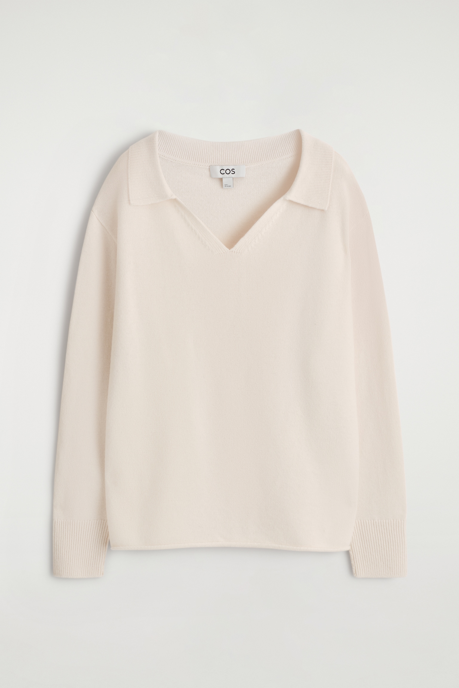 PULL POLO EN LAINE MÉRINOS - IVOIRE/NOIR/BEIGE CHINÉ - 2