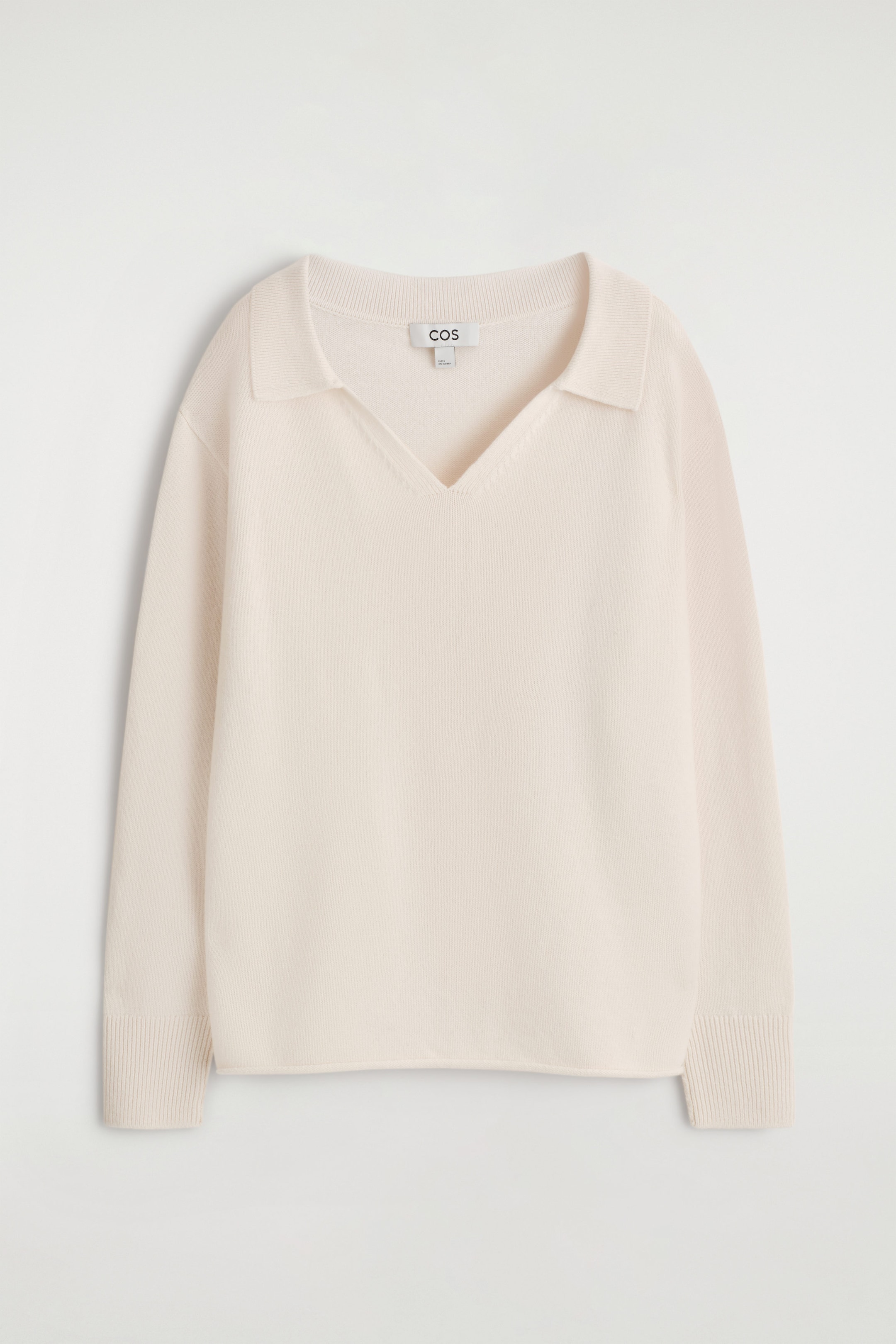 MERINO WOOL POLO SWEATER