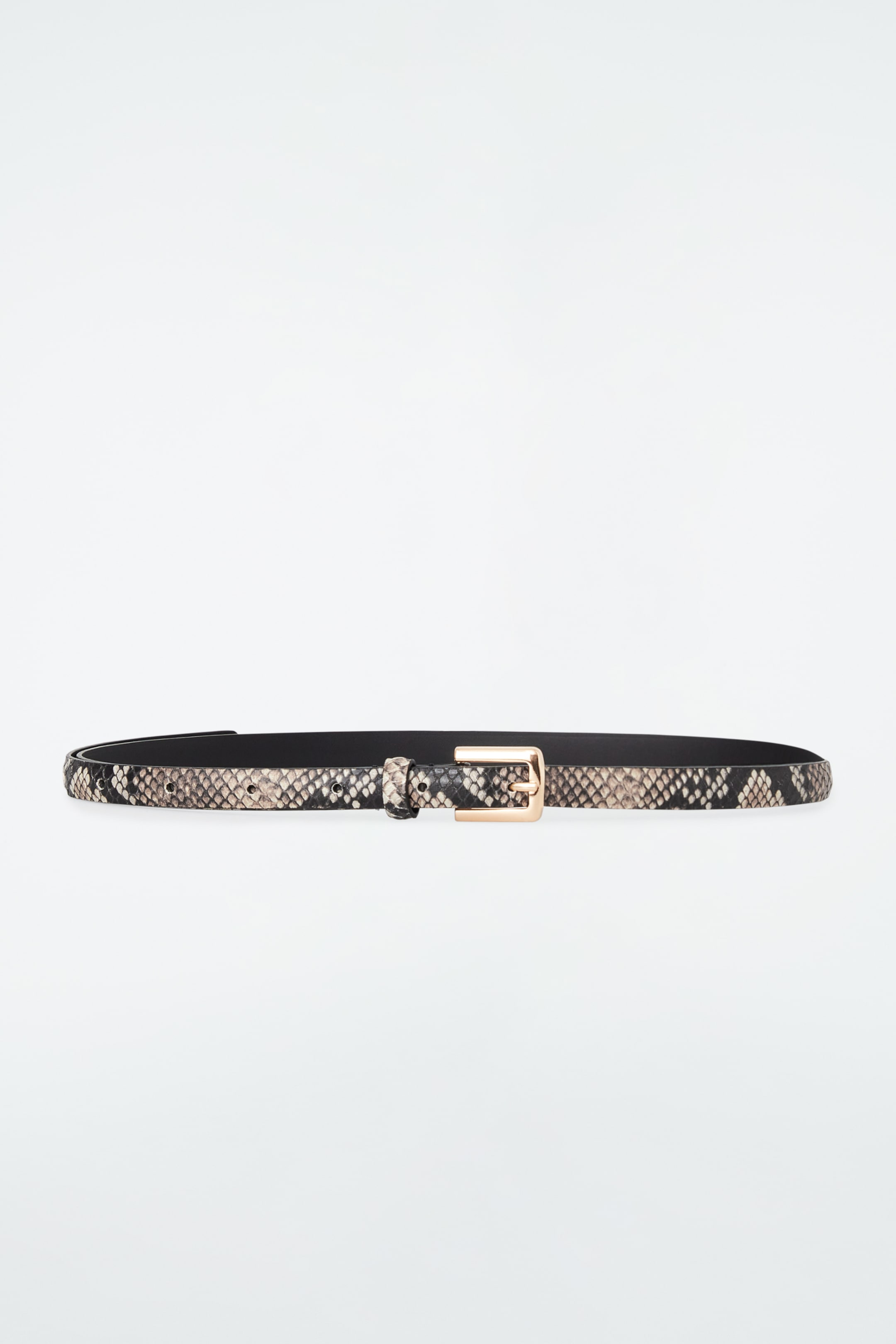 Grotere afbeelding bekijken: SKINNY LEATHER BELT - SNAKE EFFECT - DAMES | H&M NL 1