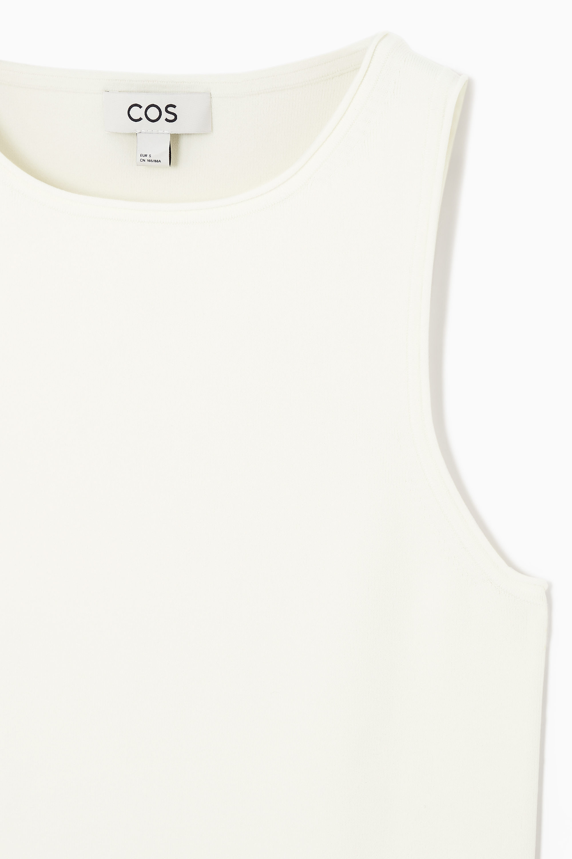 euw ○ wave design knit tank-top / ivory Knitted Tank Top Ivory - Ivory | Djerf Avenue