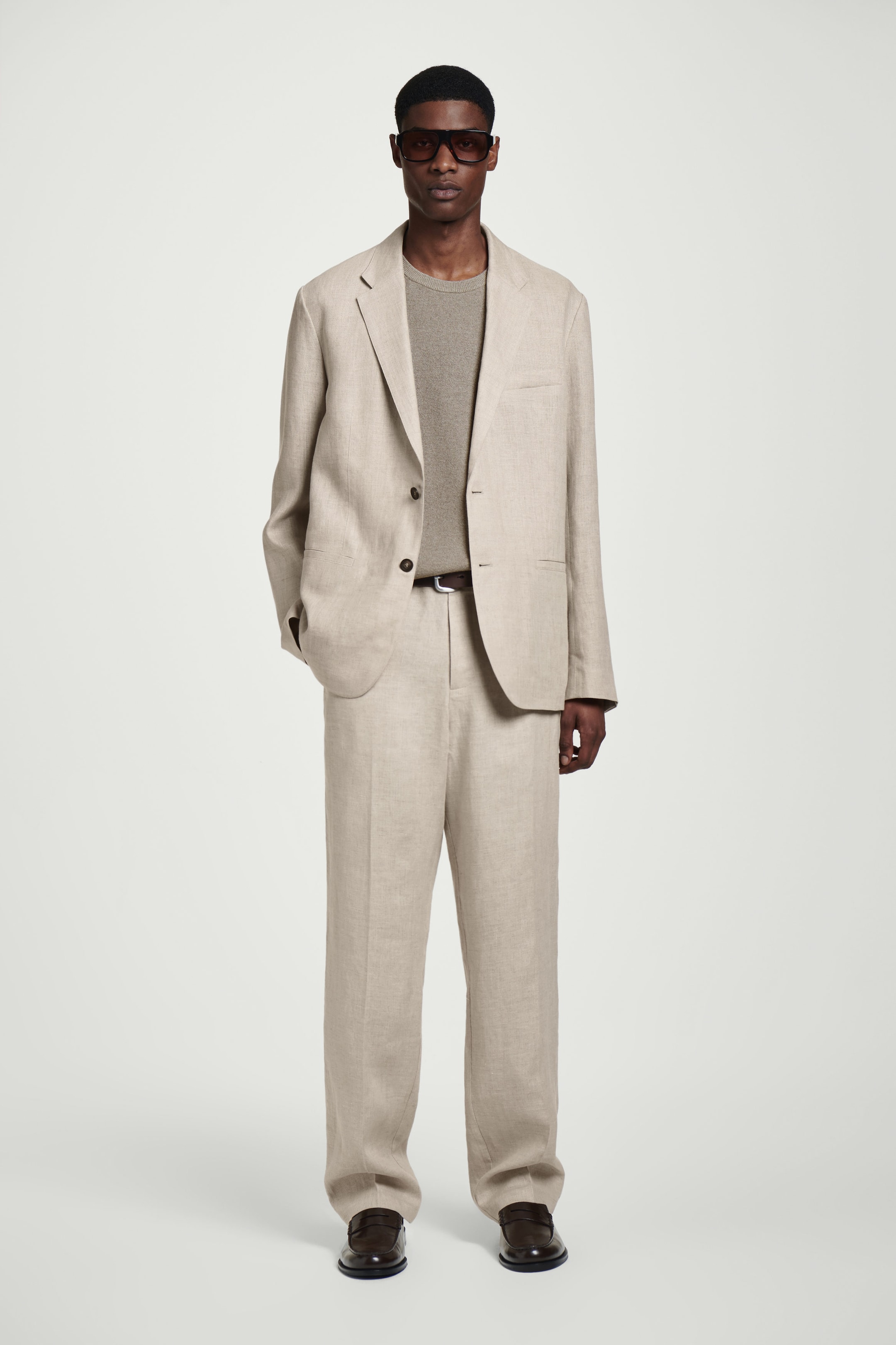 SINGLE-BREASTED LINEN BLAZER