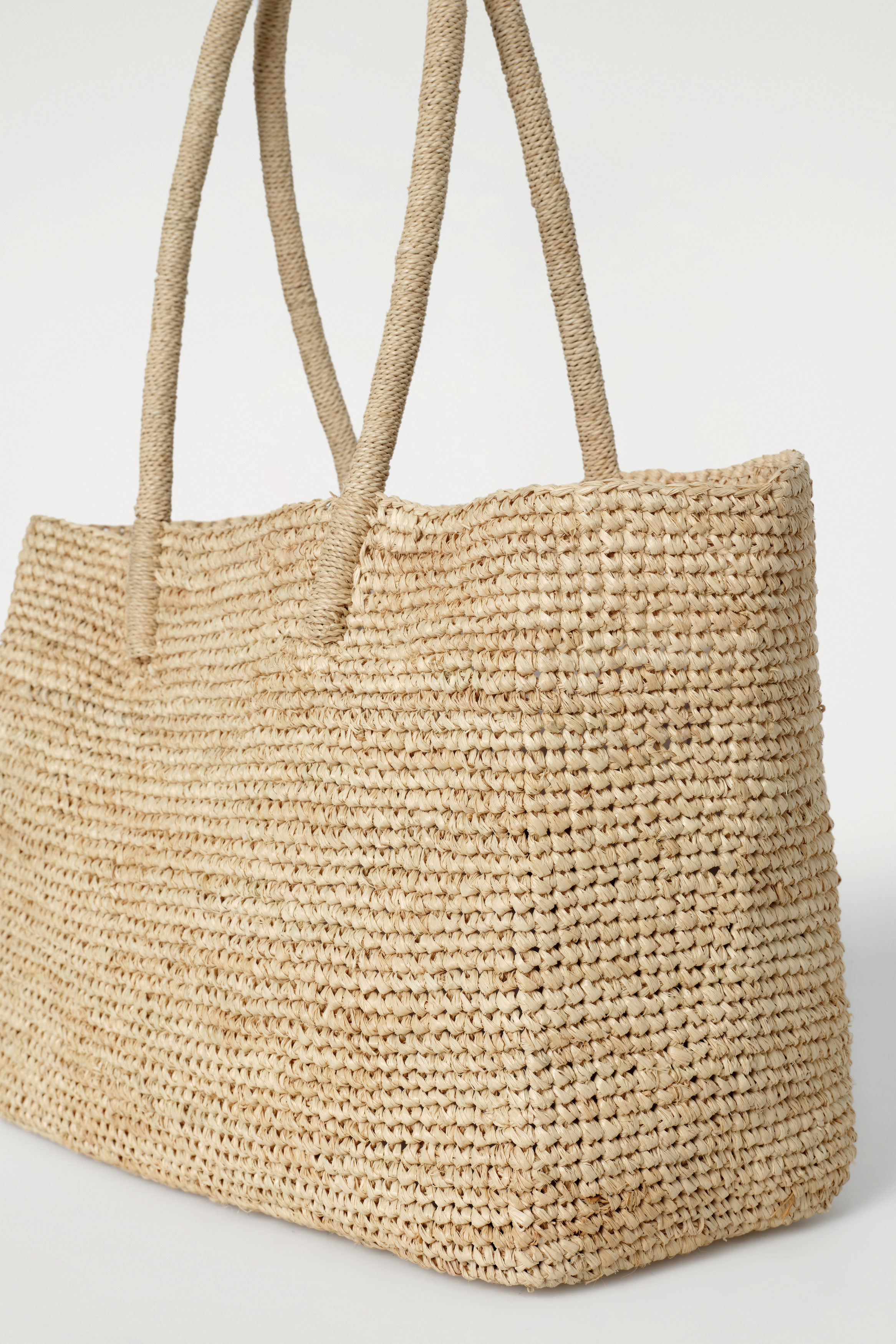 HAND-WOVEN TOTE BAG - RAFFIA - BEIGE | COS