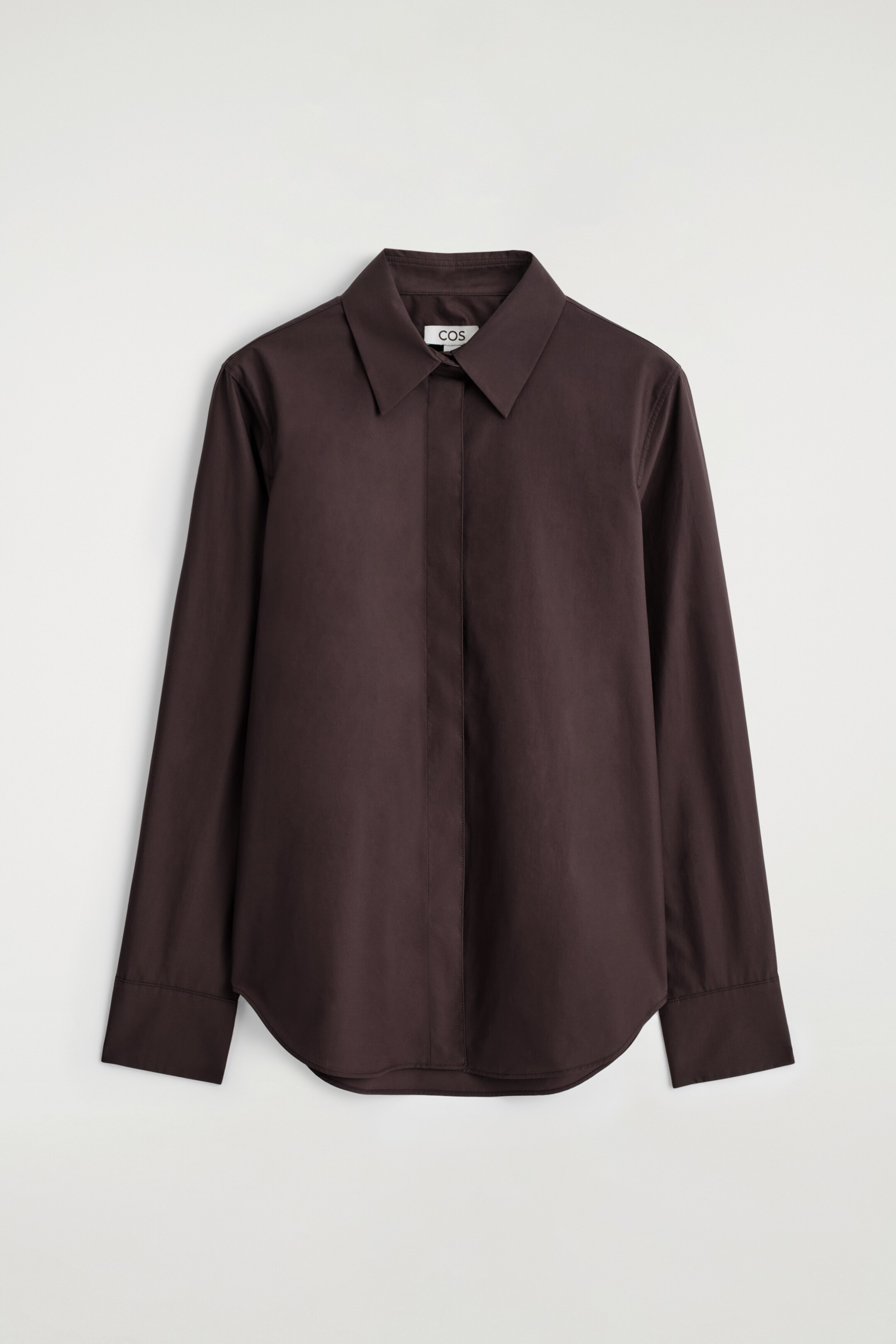 Grotere afbeelding bekijken: OP MAAT GEMAAKT KATOENEN OVERHEMD - DONKERBRUIN - DAMES | H&M BE 6