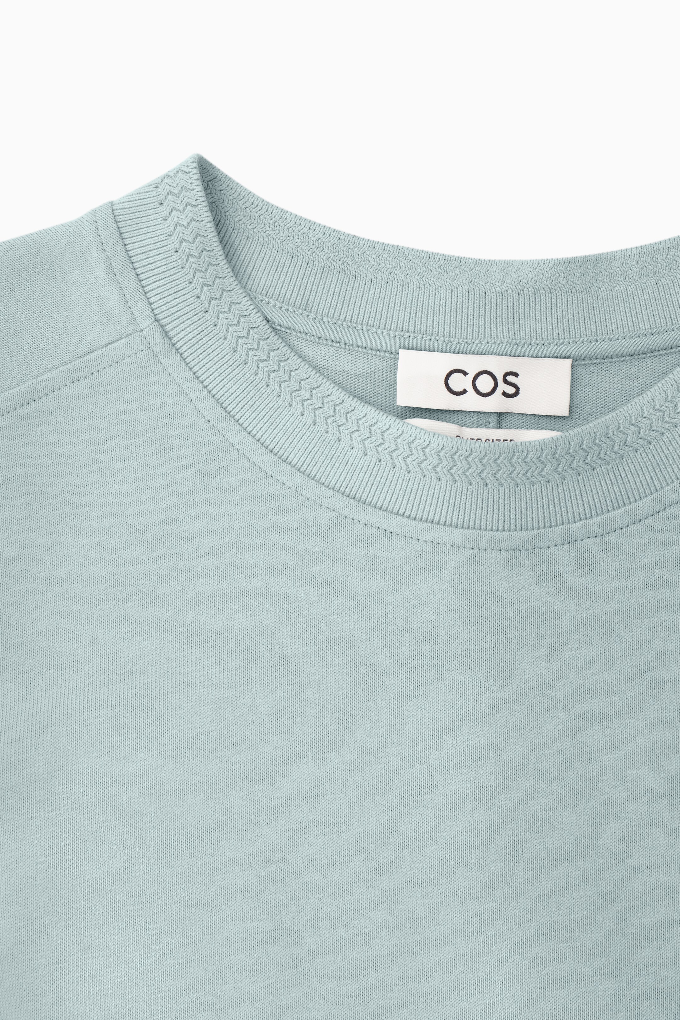 View larger image: RELAXED-FIT PANELLED COTTON T-SHIRT - TURQUOISE - Men | H&M GB 2