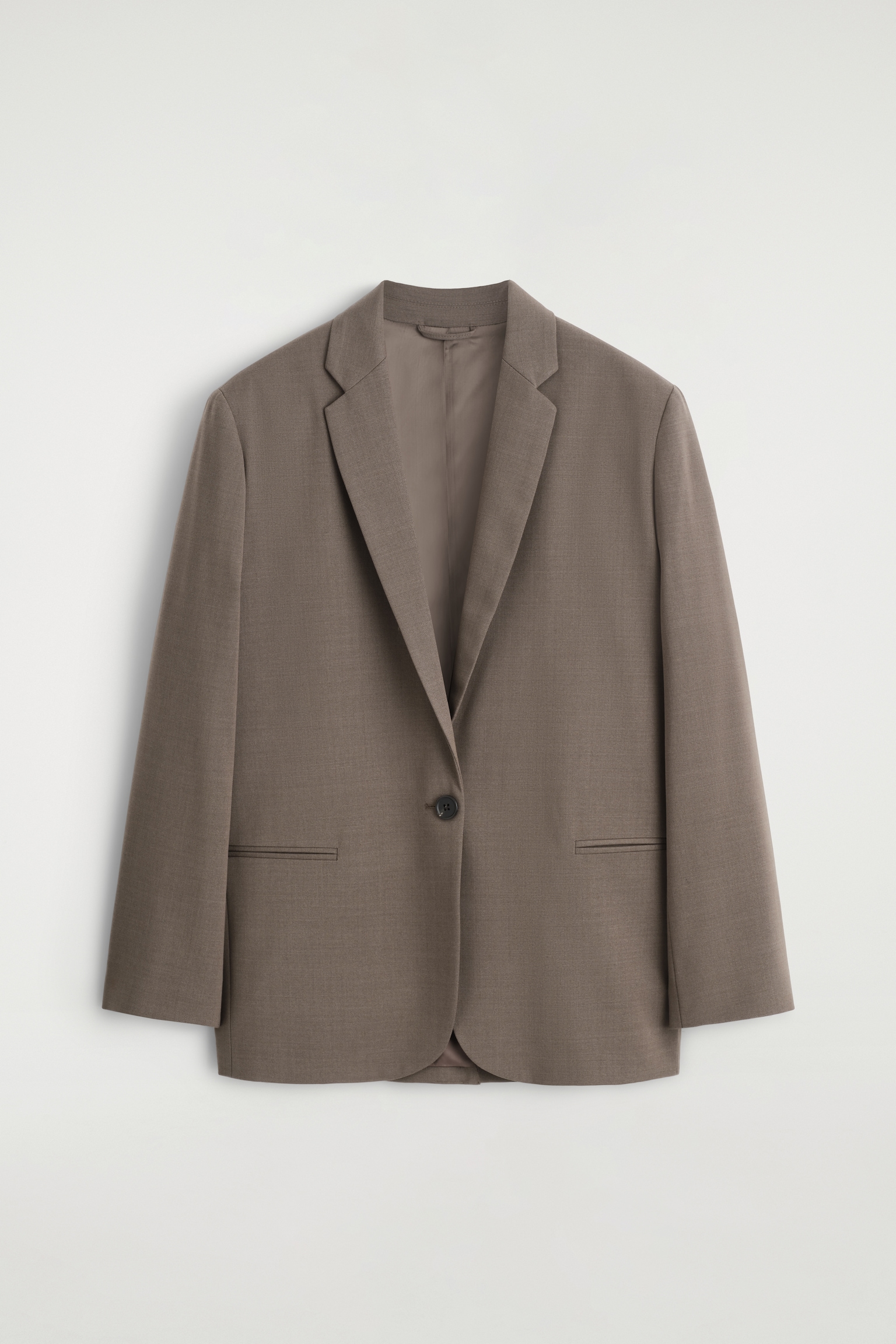 BLAZER IN MISTO LANA MERINO - MARRONE/NERO - 2