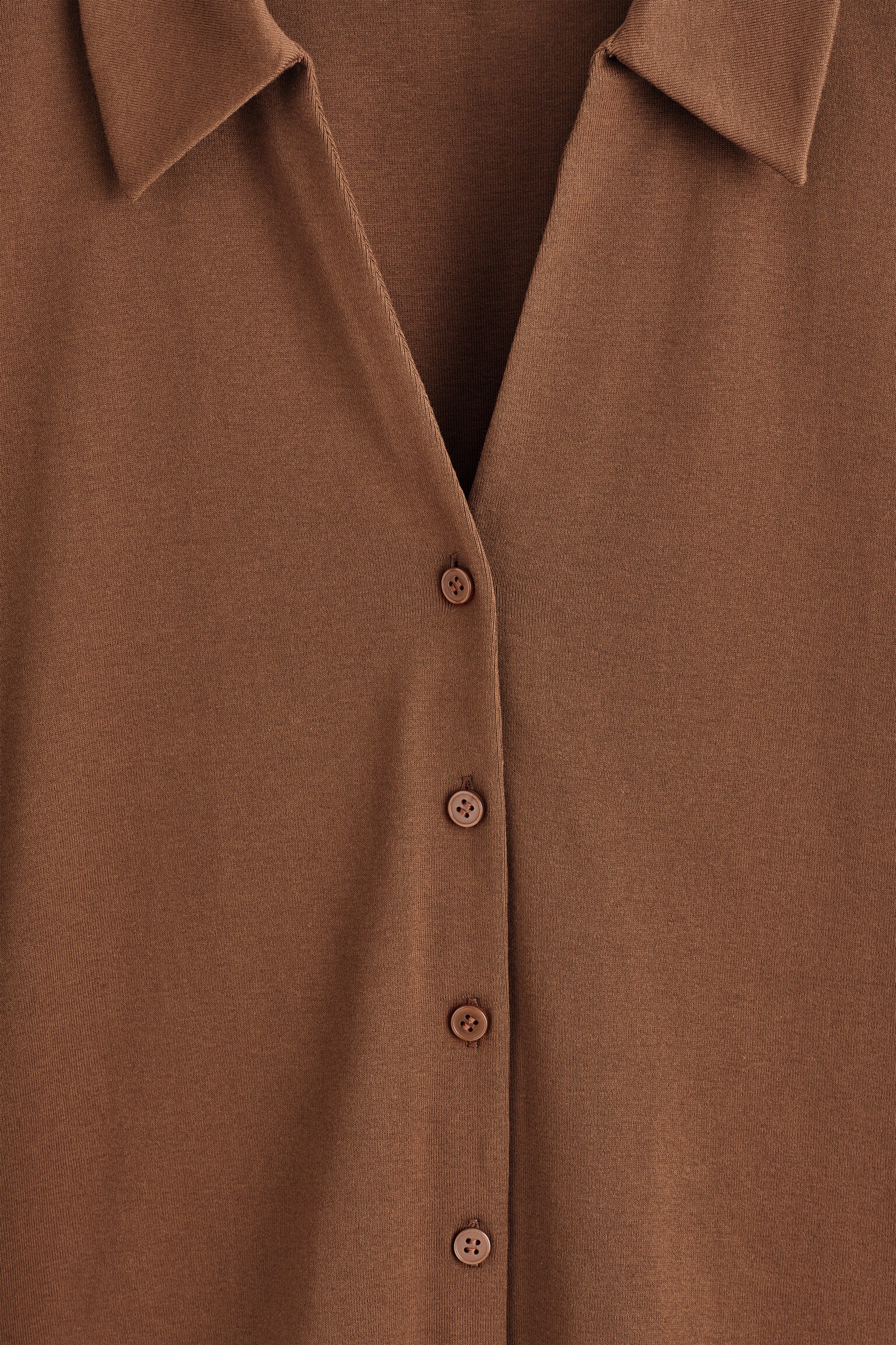CHEMISE RESORT EN JERSEY DE COTON - ROUILLE/BLEU MARINE - 3