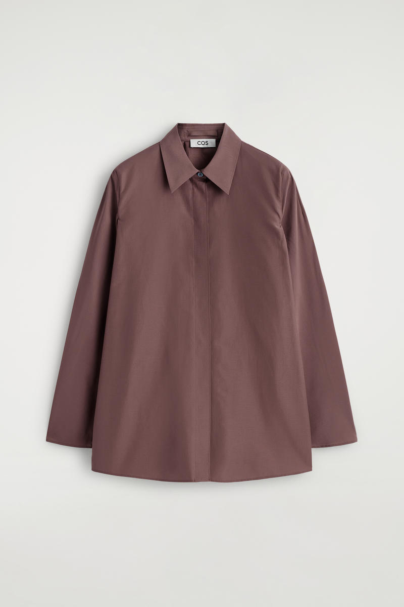 Rounded Cotton-Silk Shirt