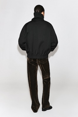 MOCK-NECK JACKET — BLACK 6
