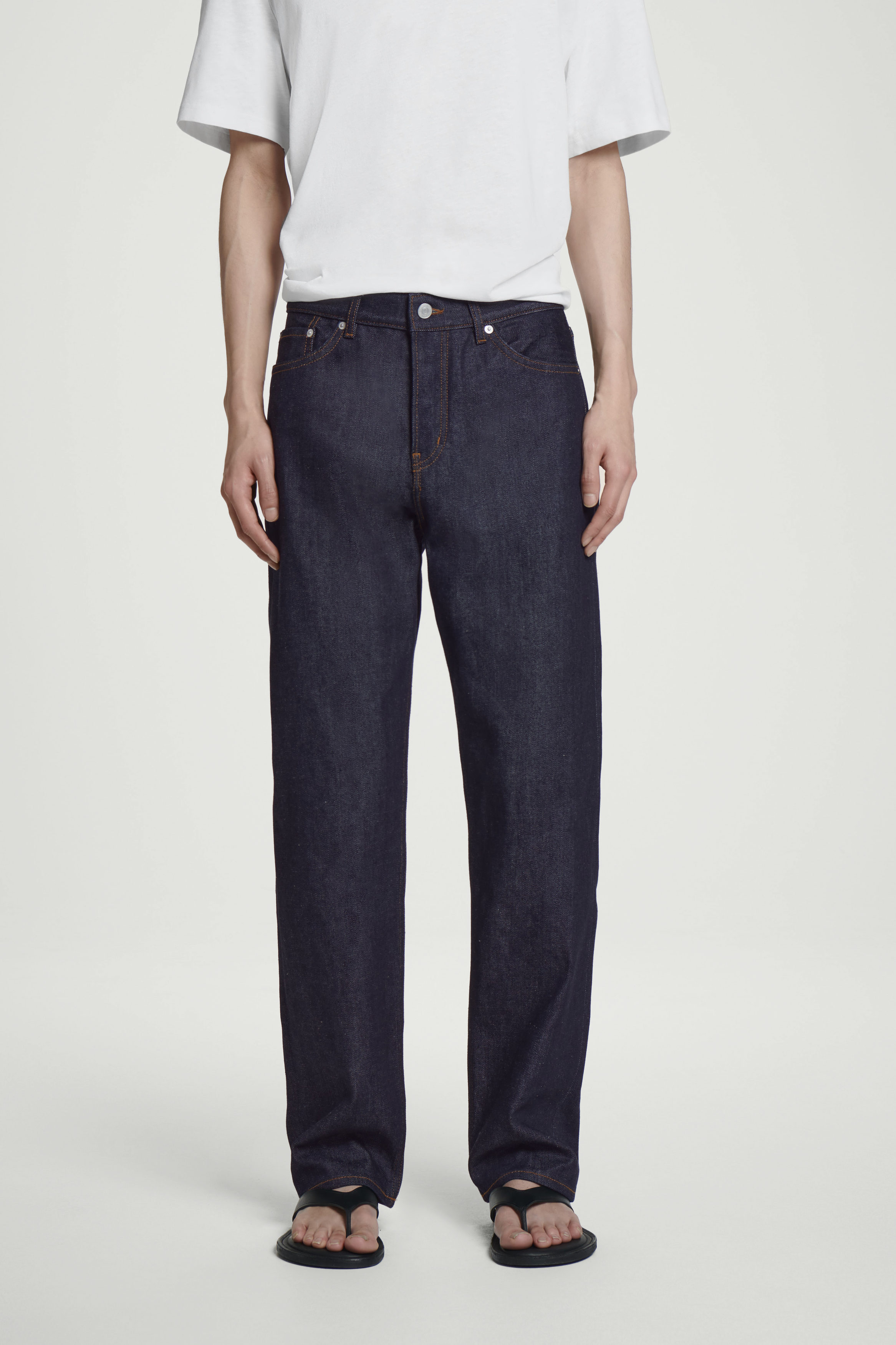 【KOOLOSET】Straight Slop Raw Denim MD추천] Straight Slop Raw Denim - kooloset