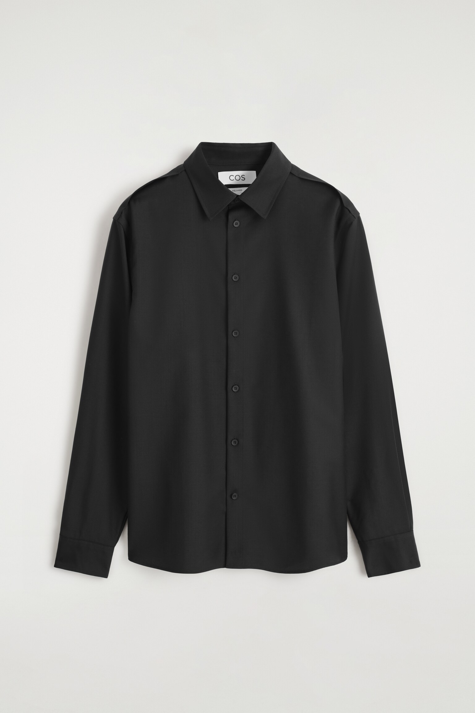 CAMISA DE LANA MERINO - NEGRO - 2