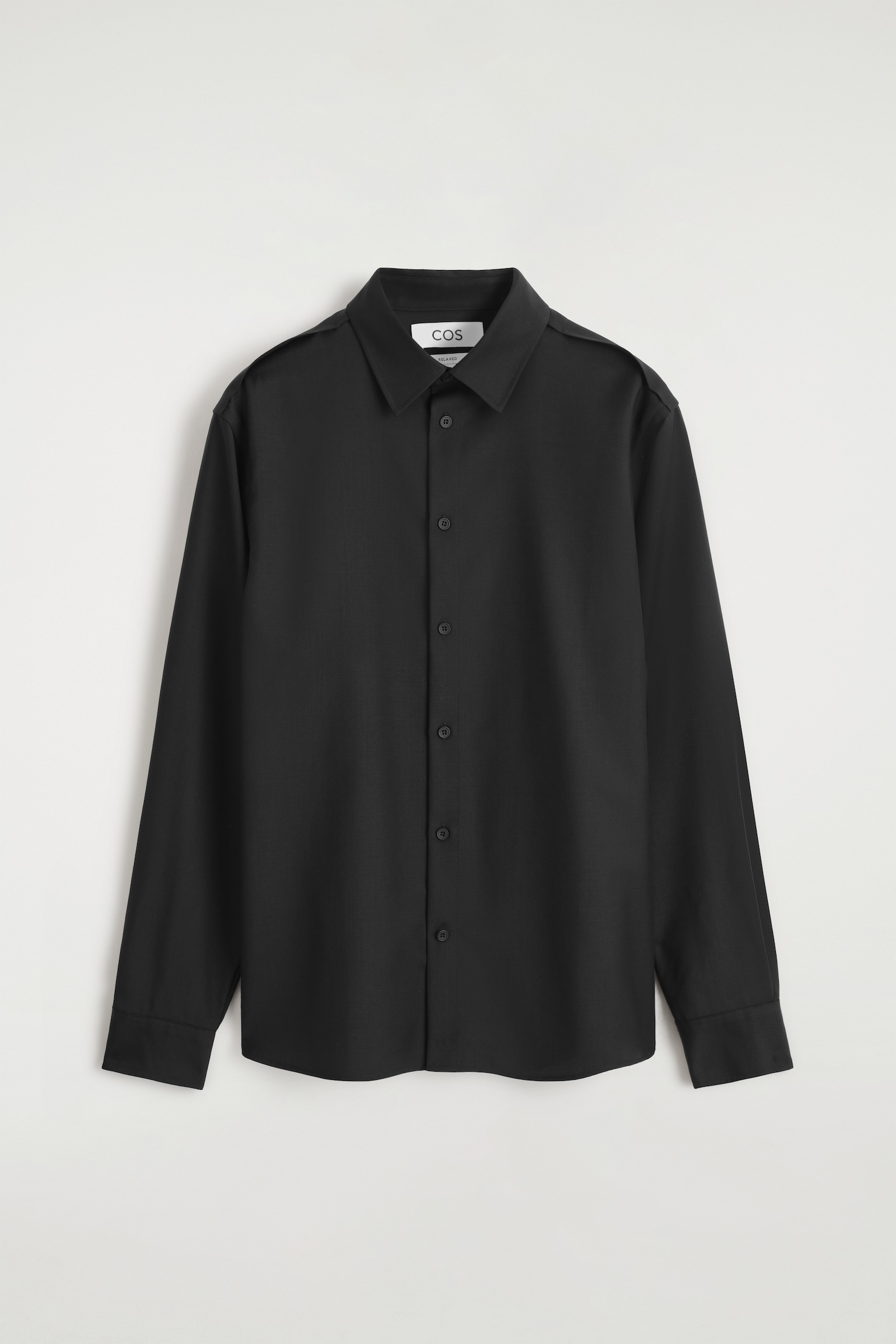 CAMISA DE LANA MERINO - NEGRO - 2