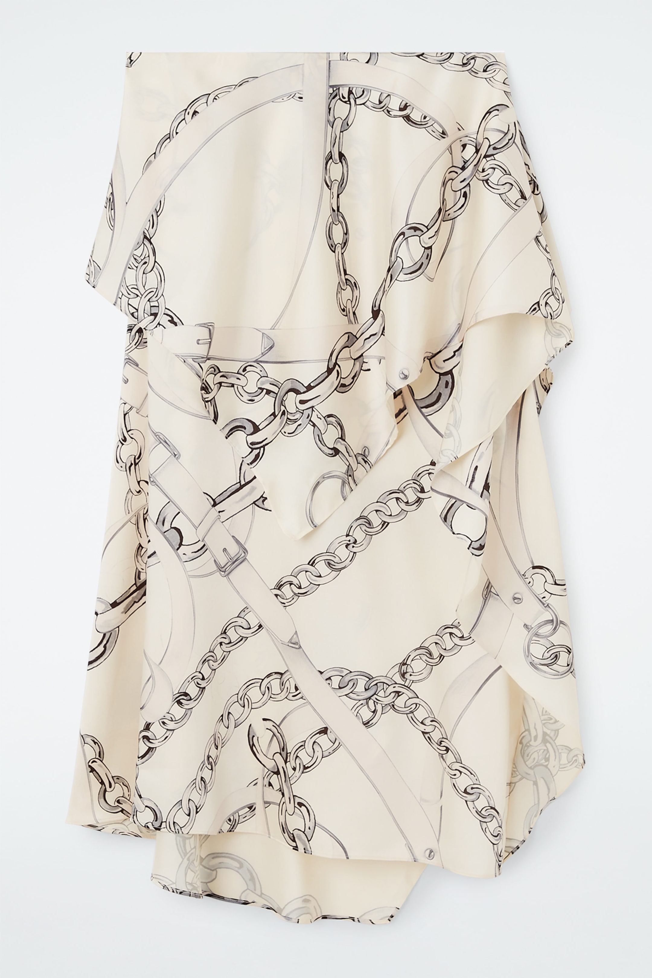 ASYMMETRIC DRAPED SKIRT