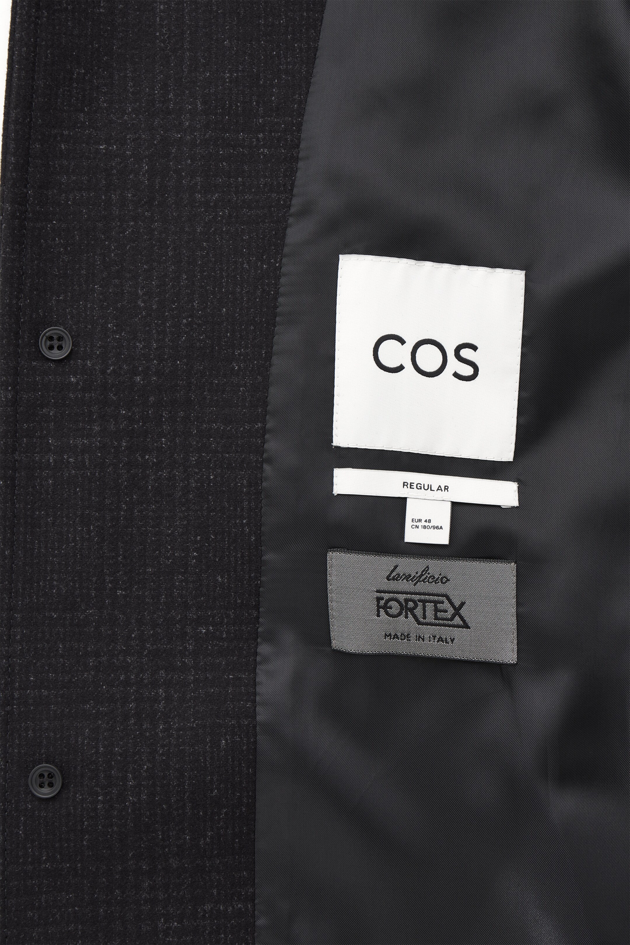 Ingrandisci l'immagine: CHECKED FELTED-WOOL CAR COAT - NAVY / CHECKED - UOMO | H&M CH 3