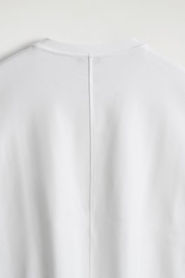 OVERSIZED BOXY COTTON T-SHIRT — WHITE 5