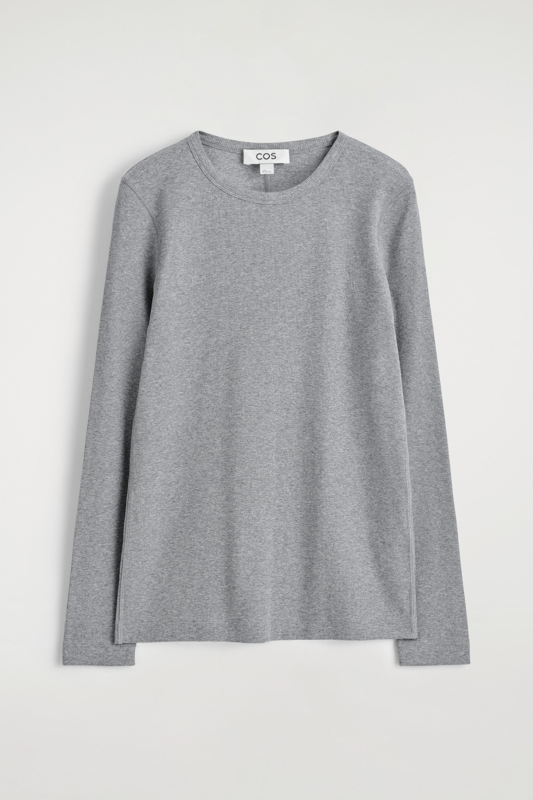 RIBBED JERSEY LONG-SLEEVED TOP