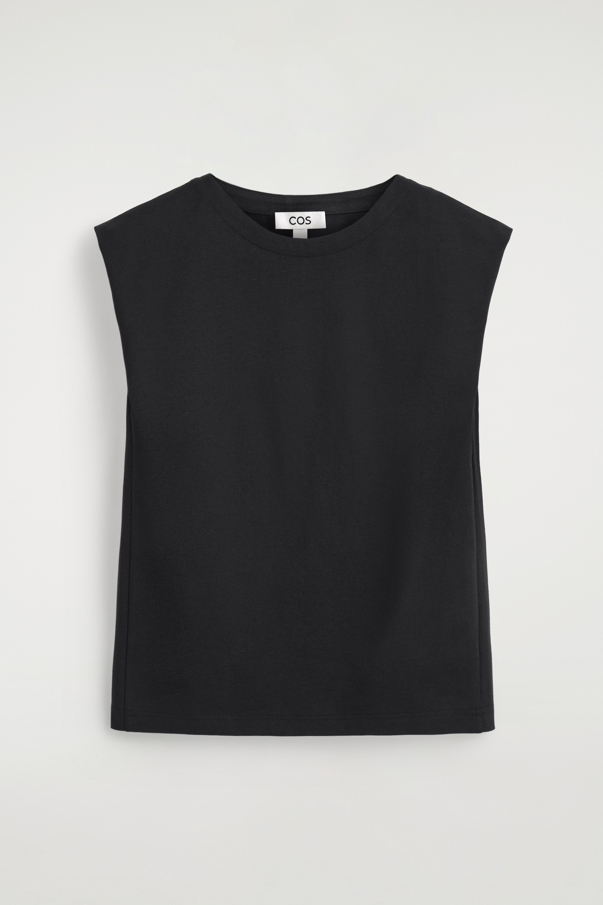 TANKTOP AUS BAUMWOLLJERSEY MIT FALTEN - SCHWARZ/WEISS/BRAUN/GESTREIFT