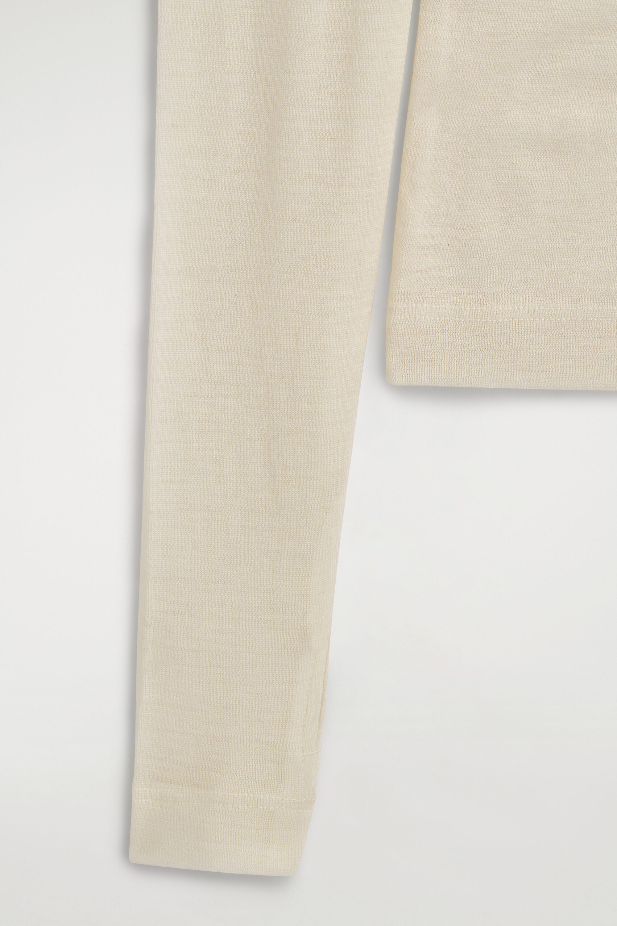 MERINO WOOL BUTTONED MOCK-NECK TOP thumbnail 9