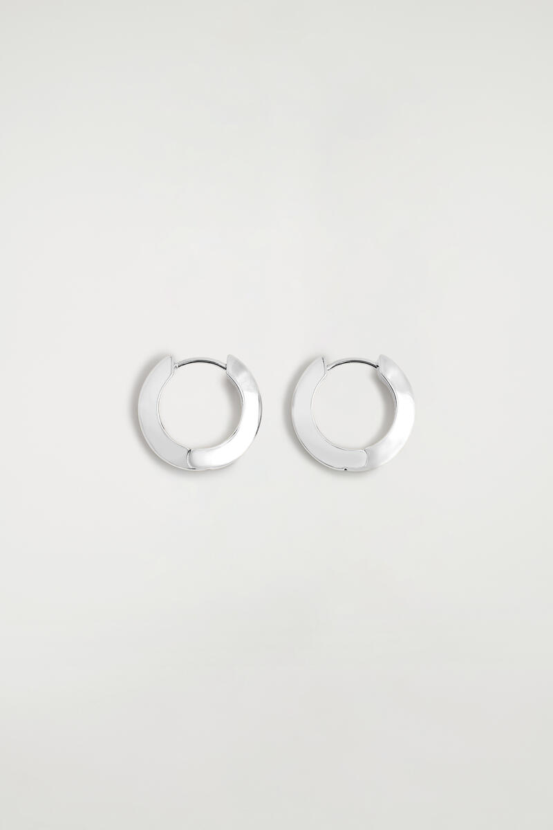 Faceted Mini Hoop Earrings