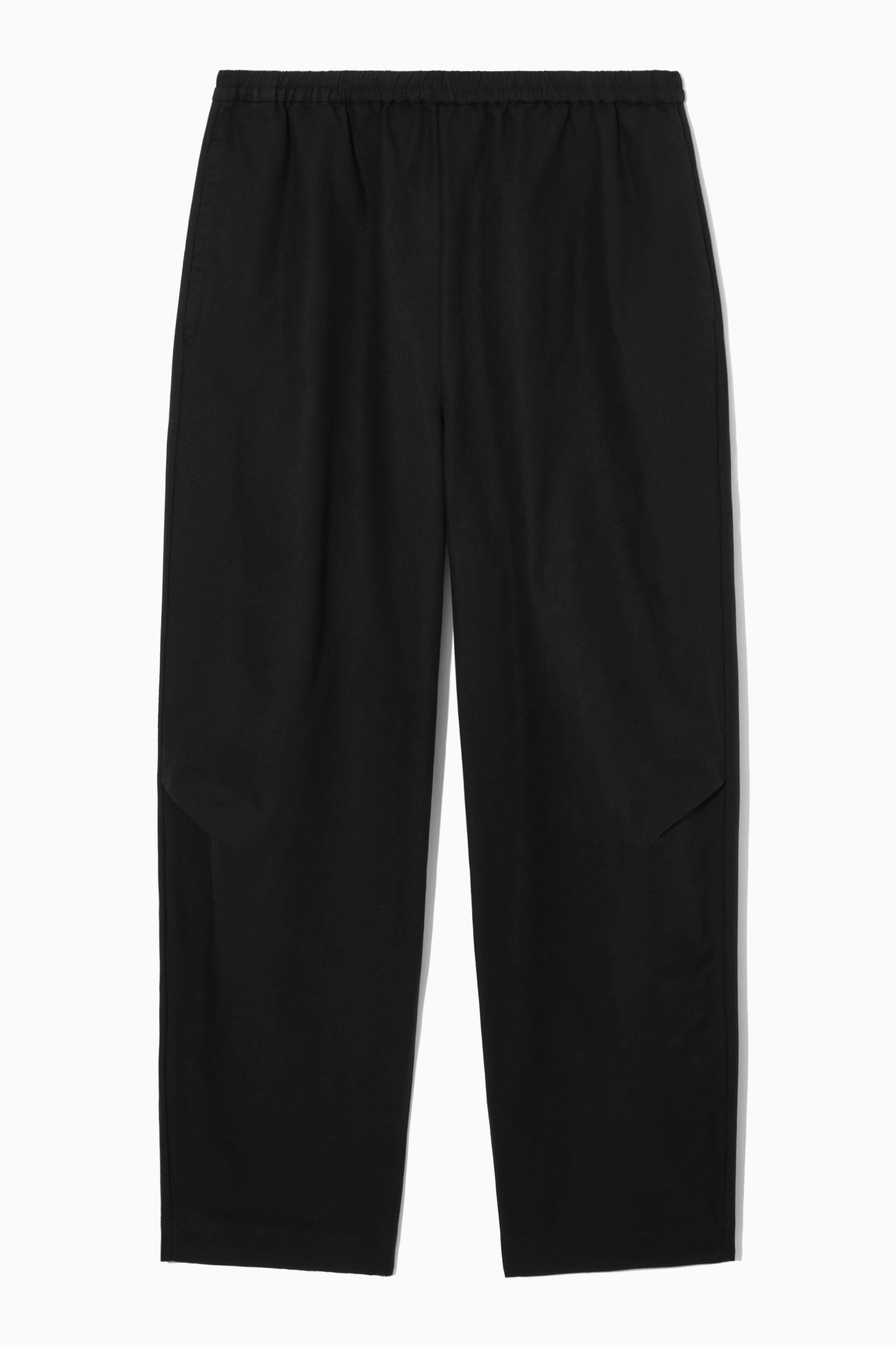 View larger image: ELASTICATED BARREL-LEG TROUSERS - BLACK - Ladies | H&M GB 1