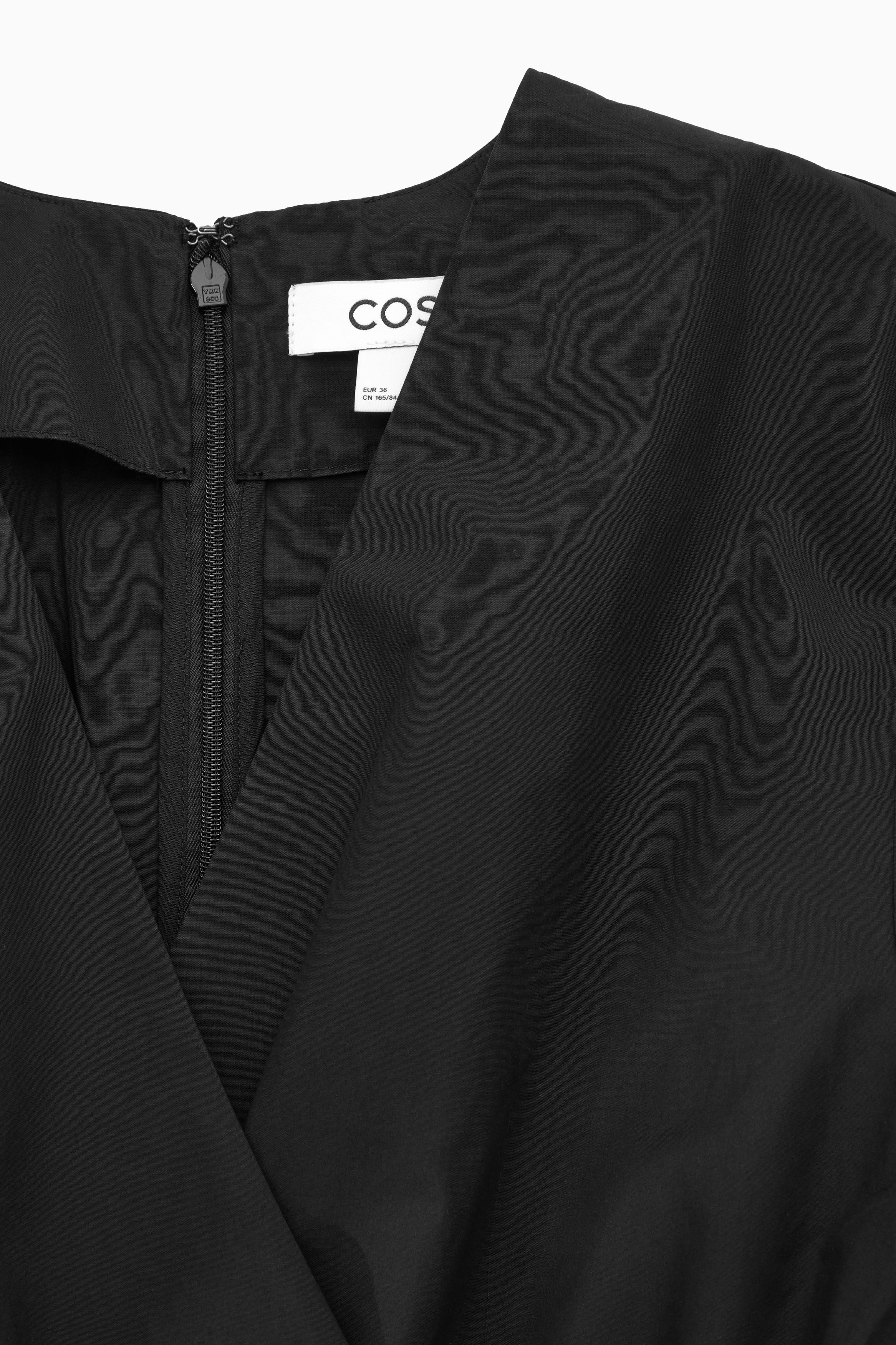 V-NECK CULOTTE JUMPSUIT - BLACK | COS