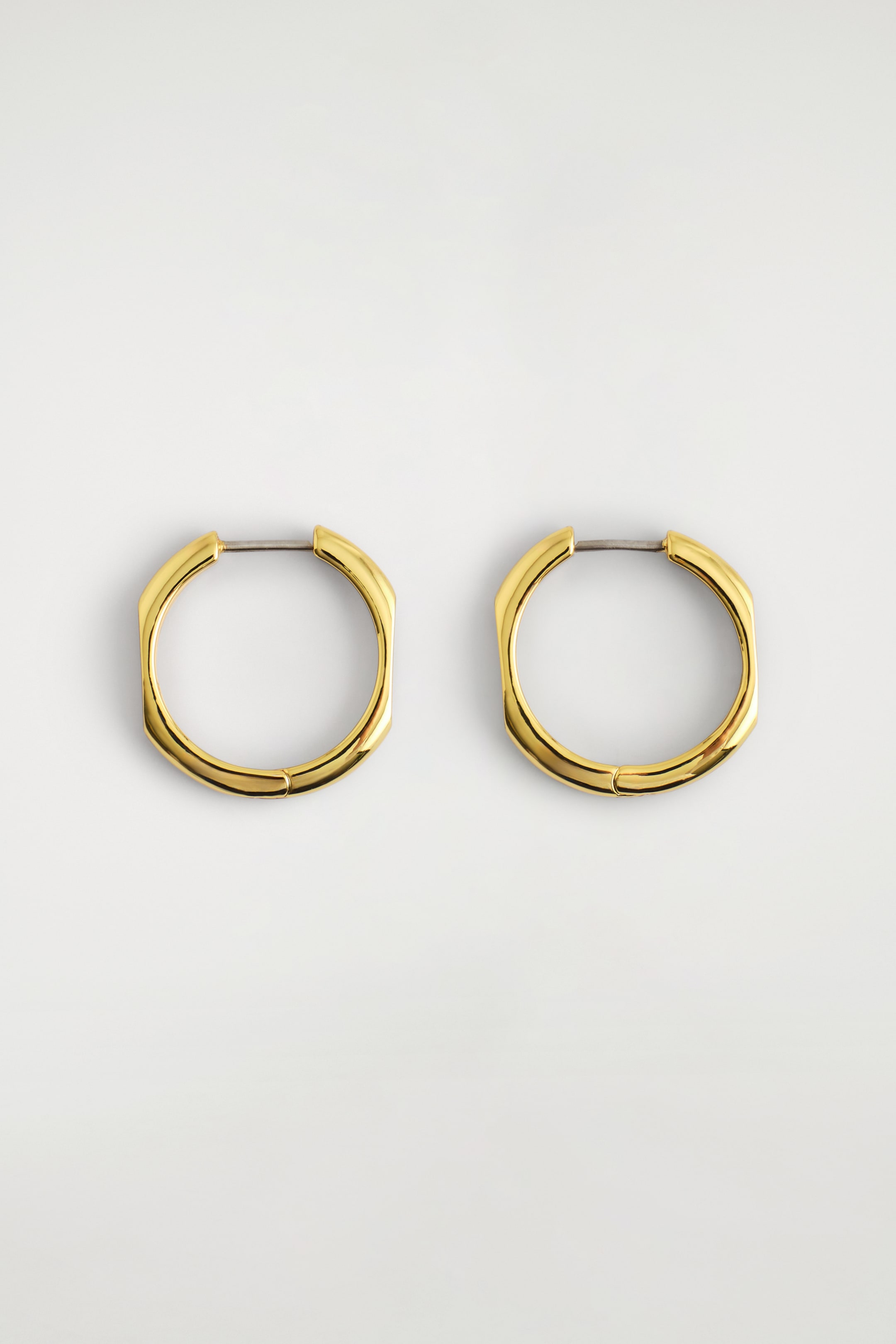 View larger image: FACETED HOOP EARRINGS - GOLD - Ladies | H&M GB 3