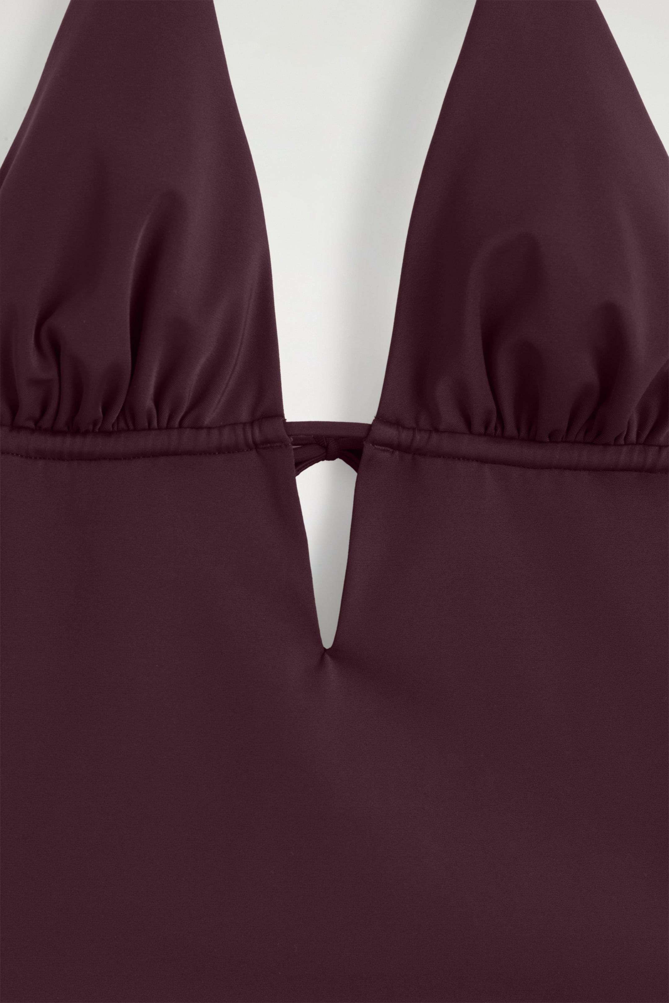 Ingrandisci l'immagine: PLUNGE-NECK SWIMSUIT - BURGUNDY - DONNA | H&M CH 4