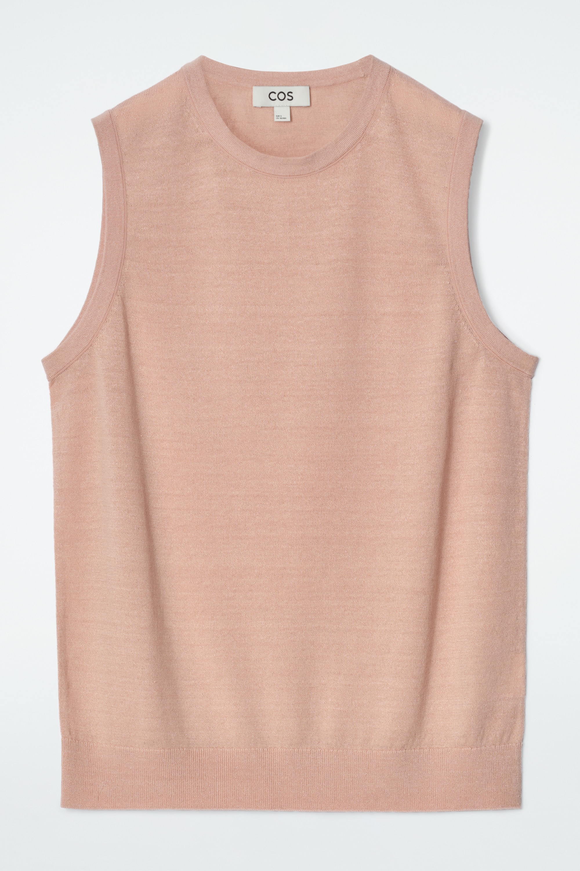 MAI NOUĂ DIN AMESTEC DE LÂNĂ MERINO ȘI IN - DUSTY PINK/ALB-OFF-WHITE