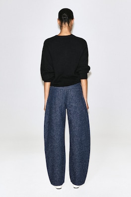 INLET BOUCLÉ CURVED-LEG JEANS — BLUE 5
