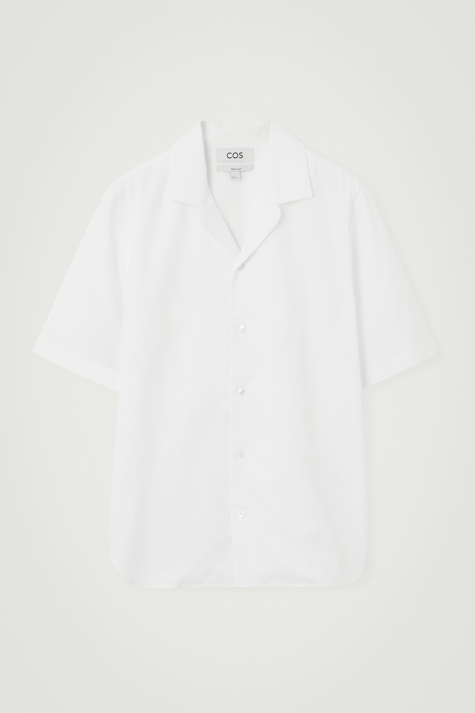 RELAXED SILK-BLEND SHORT-SLEEVE SHIRT - OFF-WHITE - 1