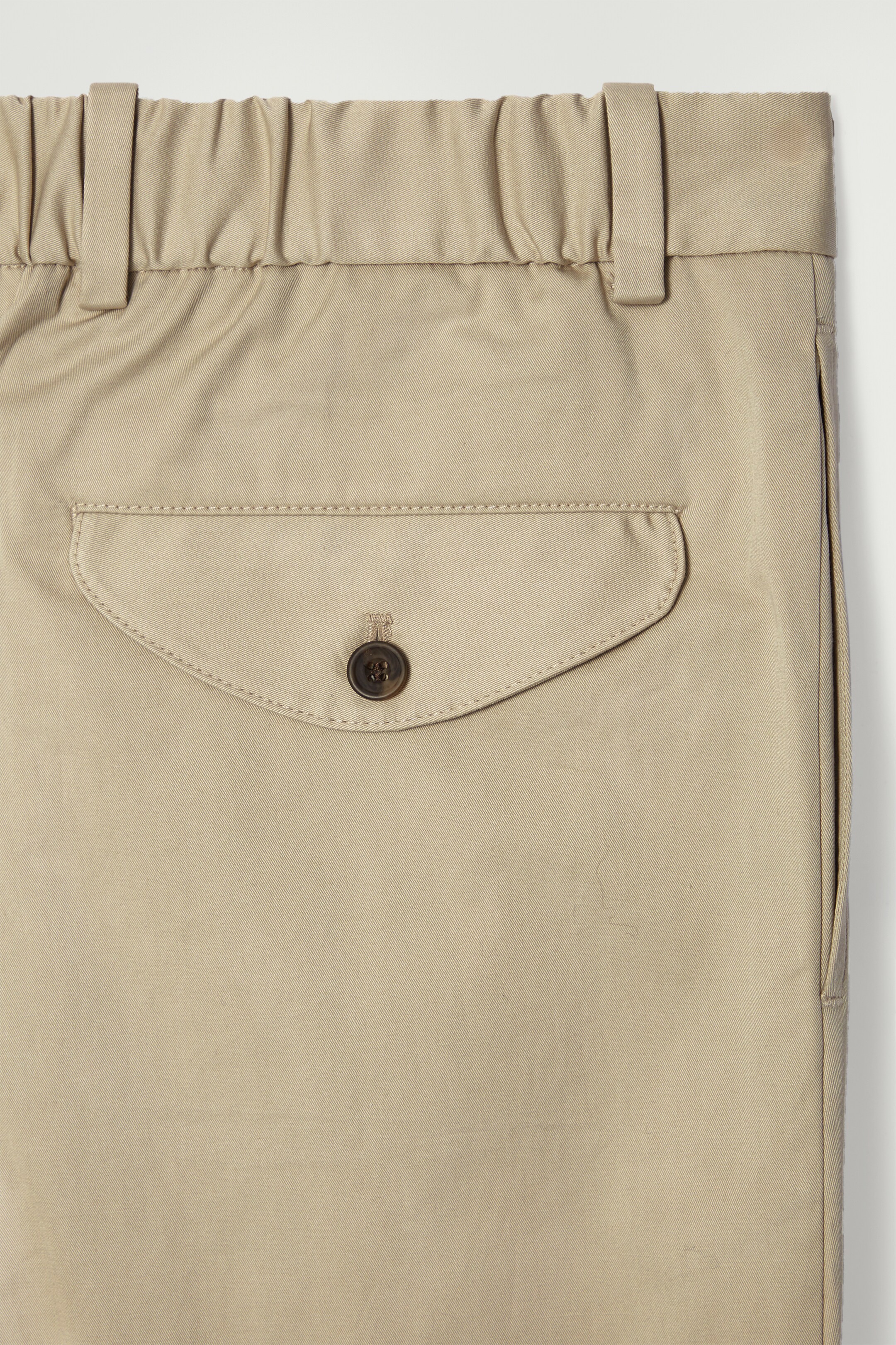 View larger image: PLEATED COTTON TAPERED TROUSERS - BEIGE - Men | H&M GB 2