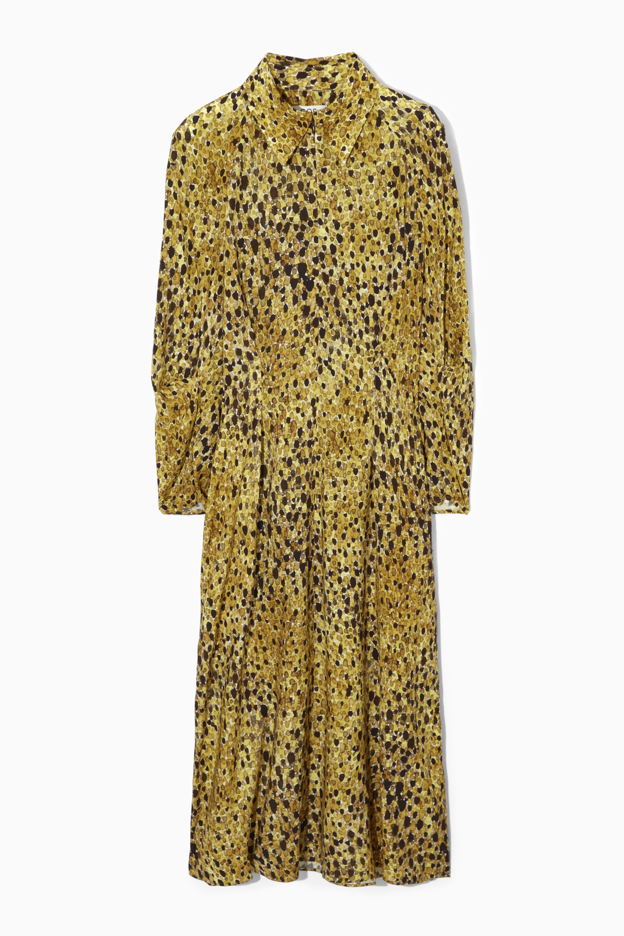 View larger image: LEOPARD-PRINT MIDI SHIRT DRESS - YELLOW / LEOPARD - Ladies | H&M GB 1