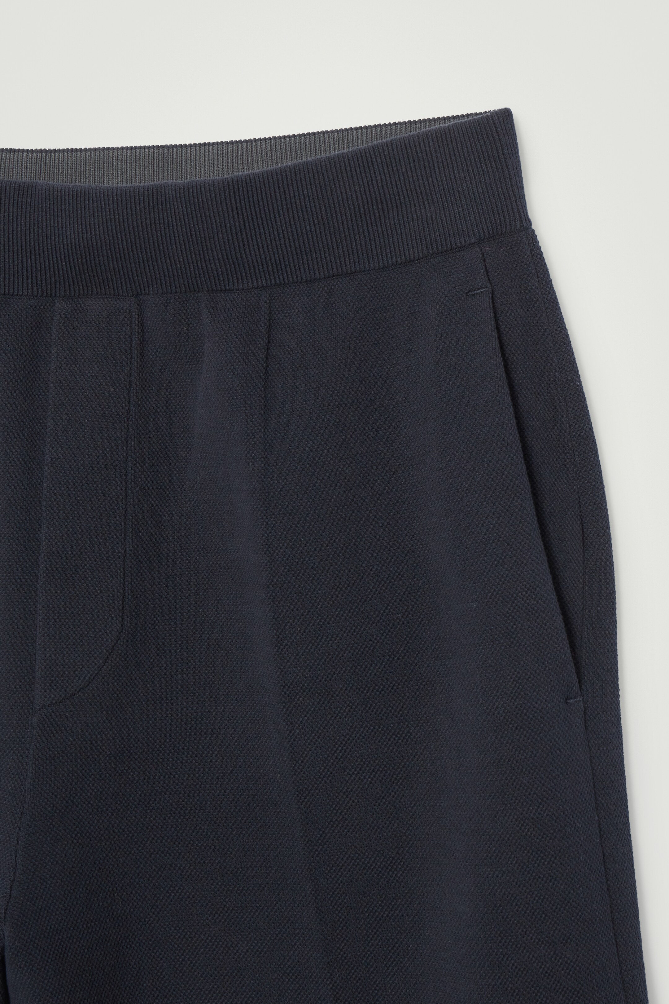 Agrandir l'image: BERMUDA OVERSIZE EN MAILLE DOUBLE FACE - BLEU MARINE - HOMME | H&M CH 2