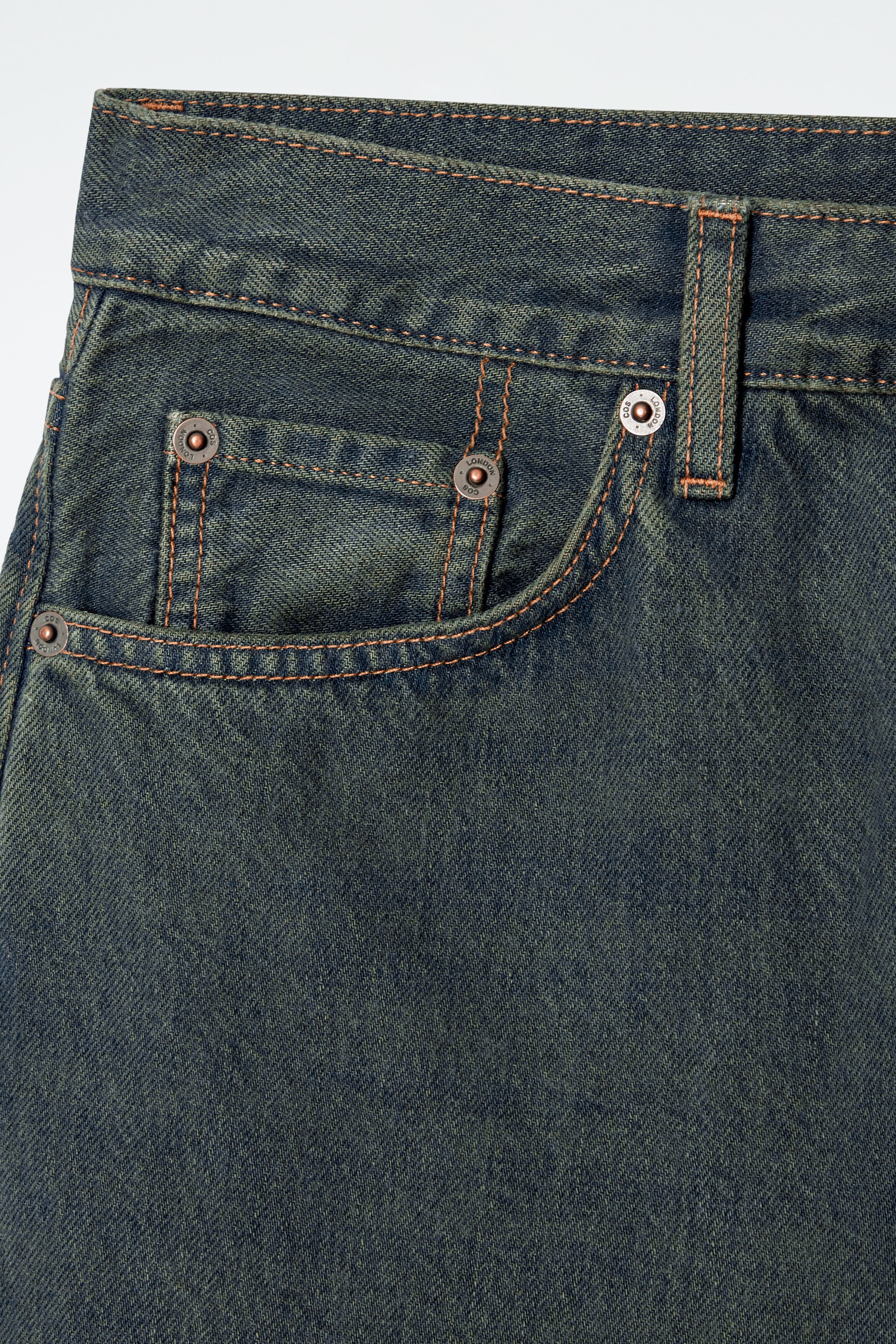 FACADE STRAIGHT-LEG JEANS - DUSTY DARK BLUE | COS