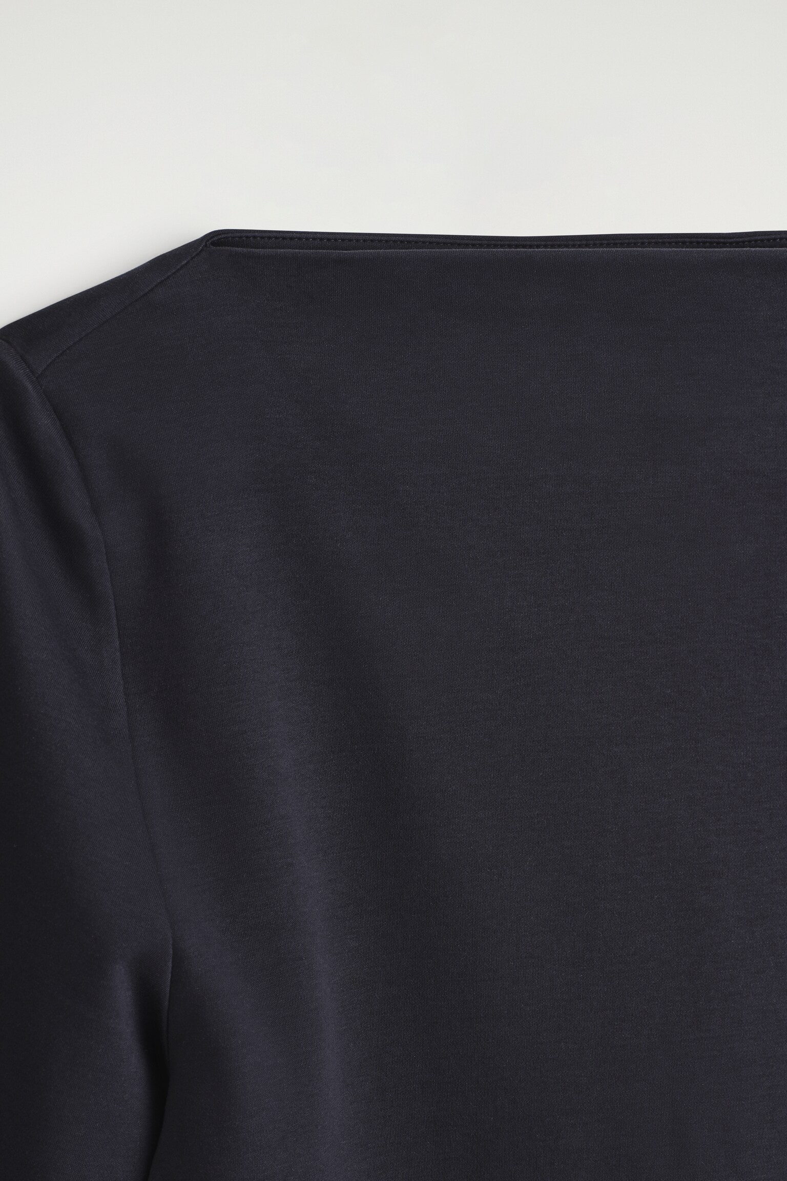 BOAT-NECK COTTON T-SHIRT - NAVY/RED - 3