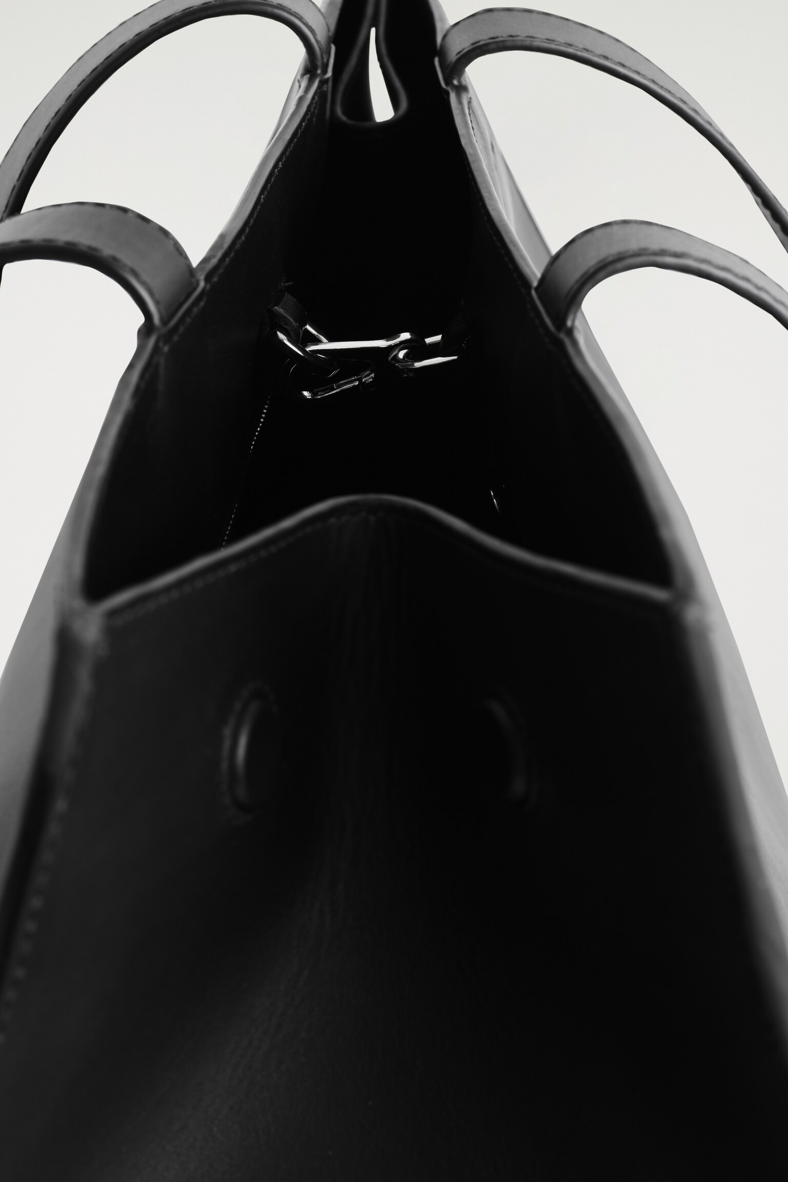 SAC CABAS GALLERY - CUIR - NOIR - 4