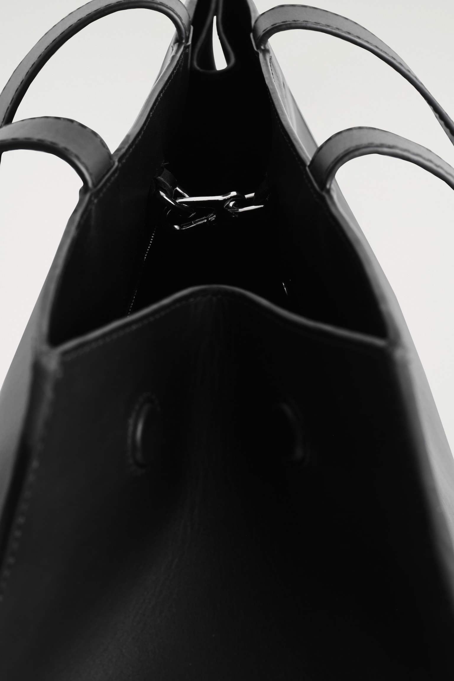 SAC CABAS GALLERY - CUIR - NOIR - 3