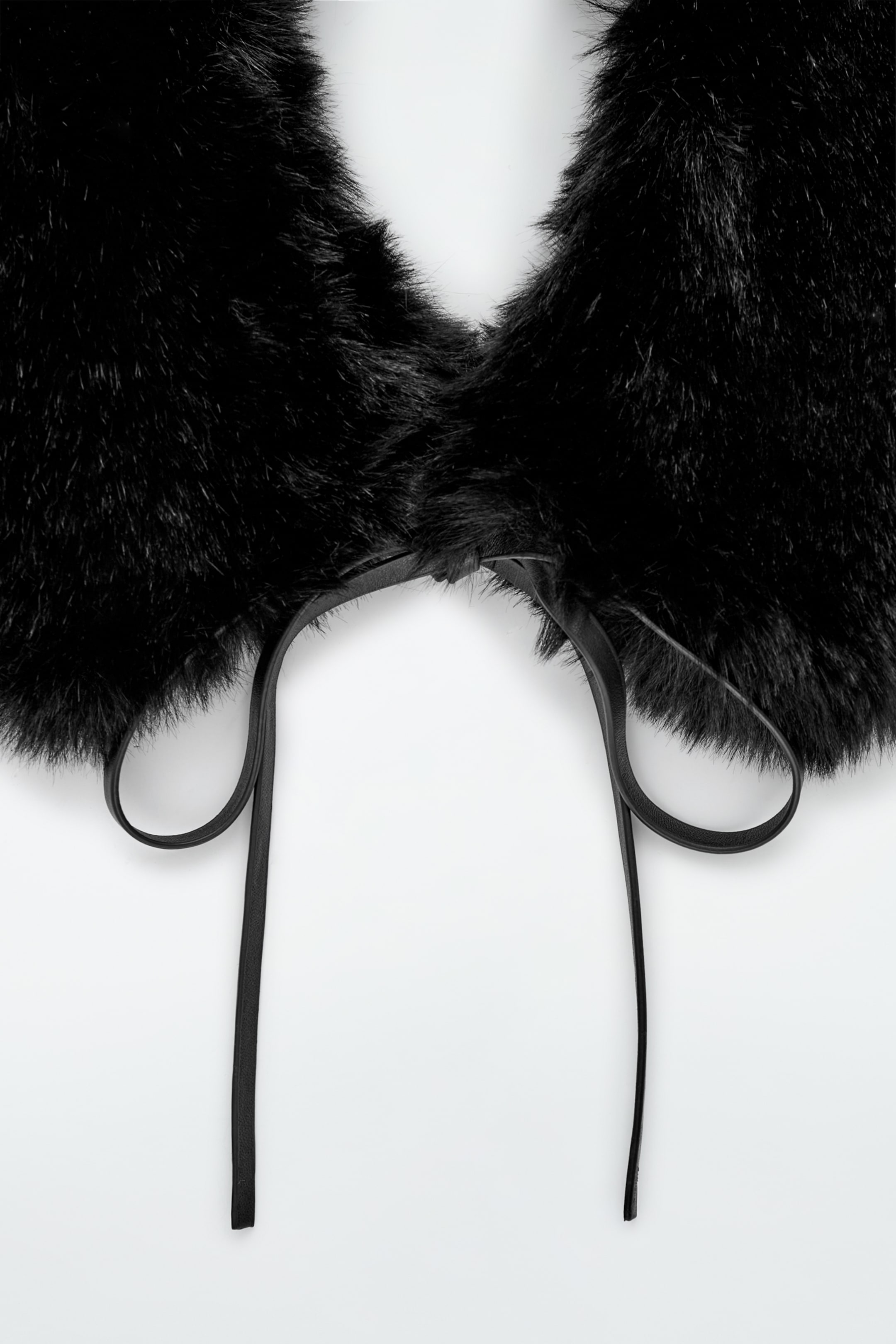 View larger image: FAUX FUR COLLAR - BLACK - Ladies | H&M GB 4