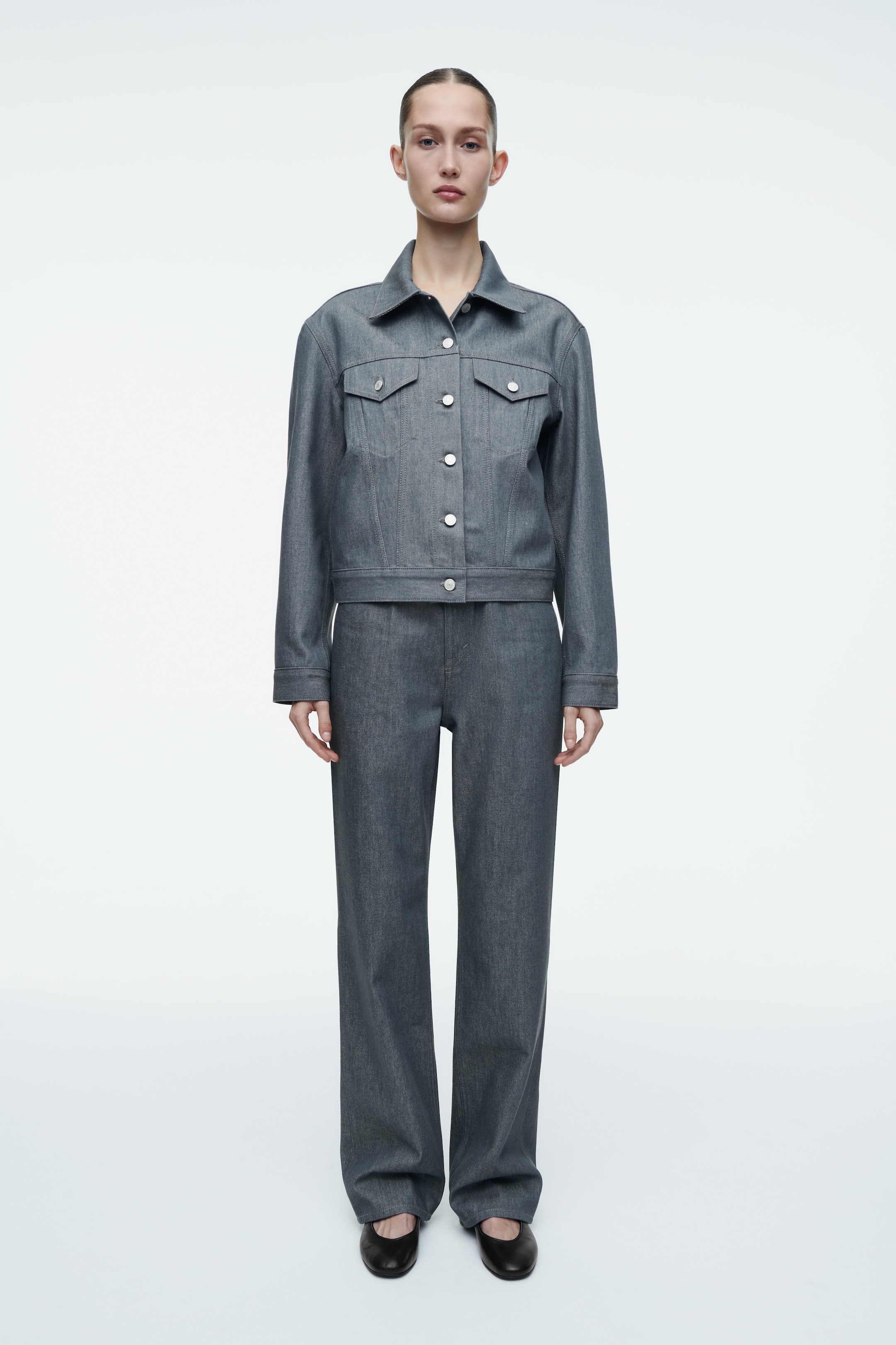 Agrandir l'image: VESTE OVERSIZE EN DENIM BRUT - GRIS BRUT - FEMME | H&M CH 2