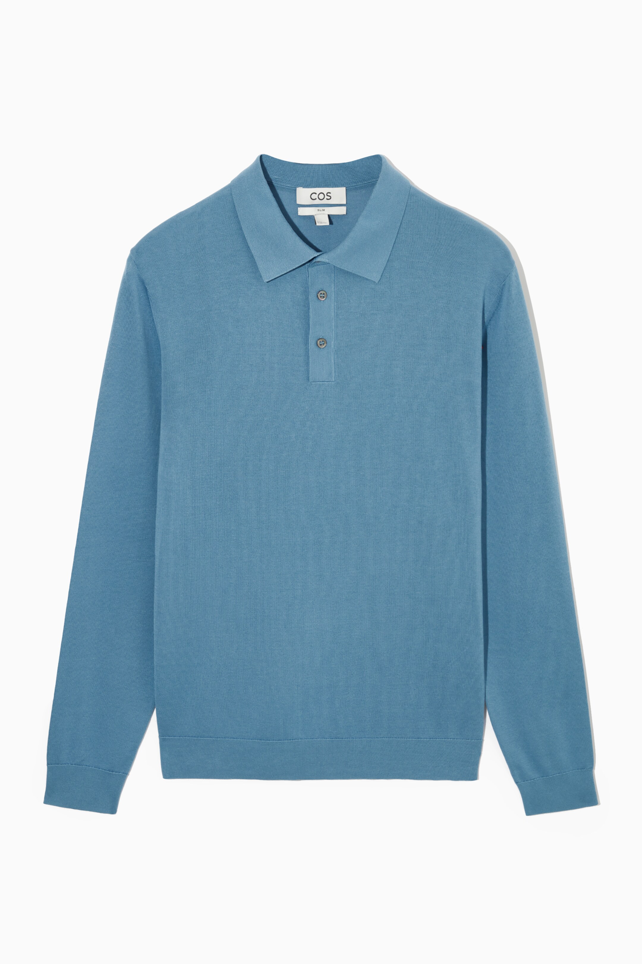 Grotere afbeelding bekijken: SILK-BLEND POLO SHIRT - BLUE - HEREN | H&M NL 1