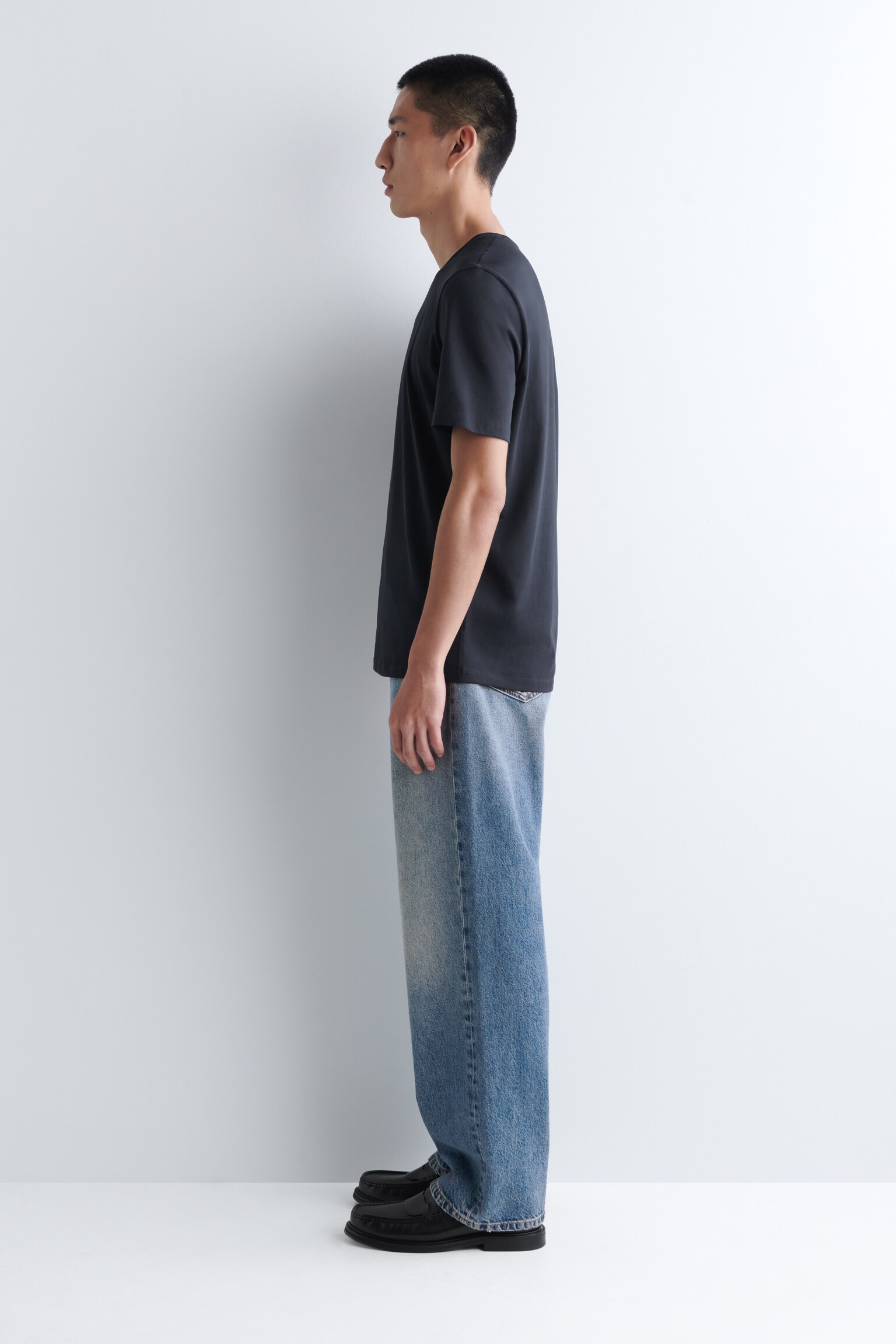 T-SHIRT GIROCOLLO IN COTONE CONFEZIONE DA 3 - BLU NAVY / ROSSO SCURO / VERDE/NERO/BIANCO/BLU NAVY / BIANCO / GRIGIO - 6