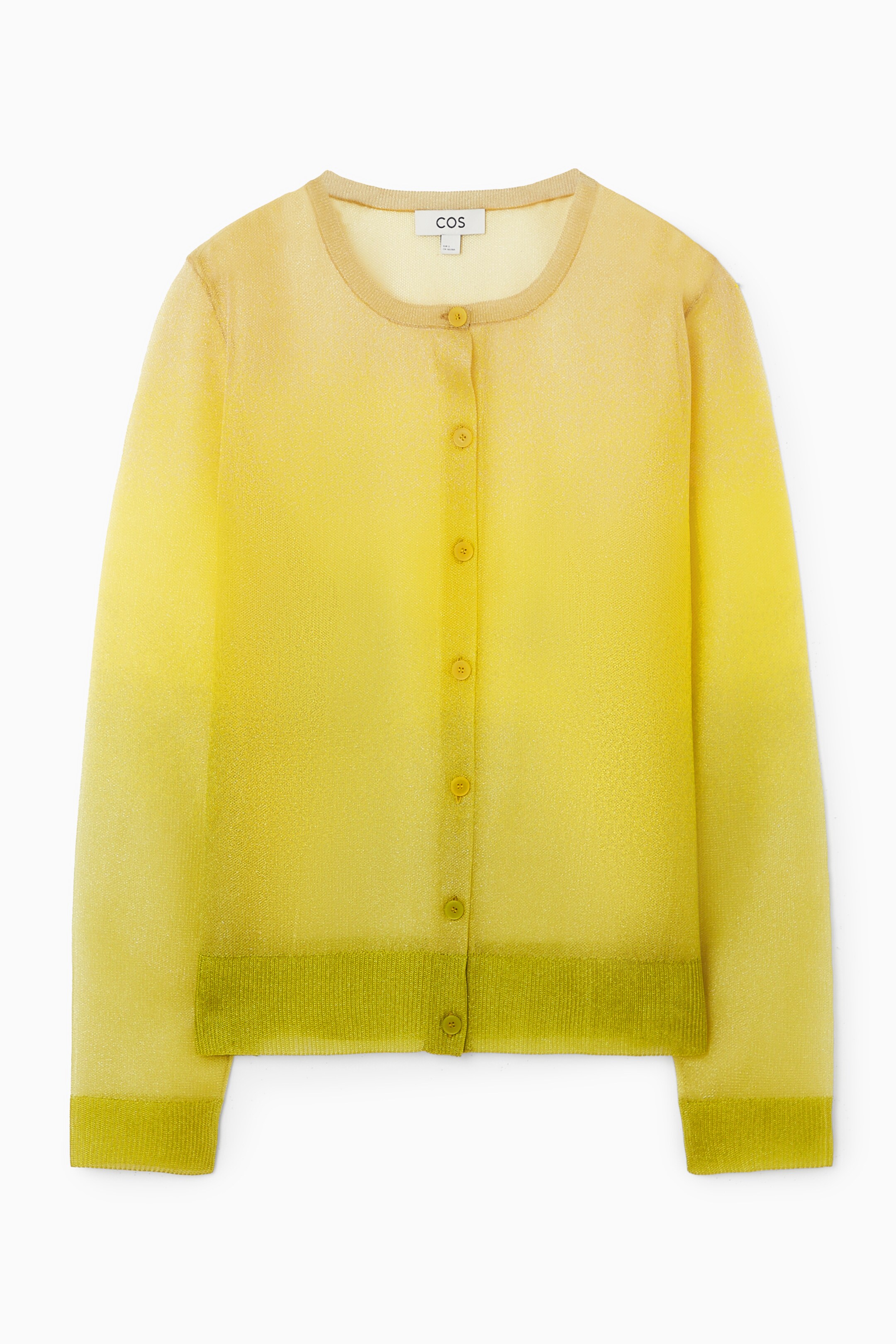 Ingrandisci l'immagine: SHEER FINE-KNIT CARDIGAN - YELLOW - DONNA | H&M CH 1