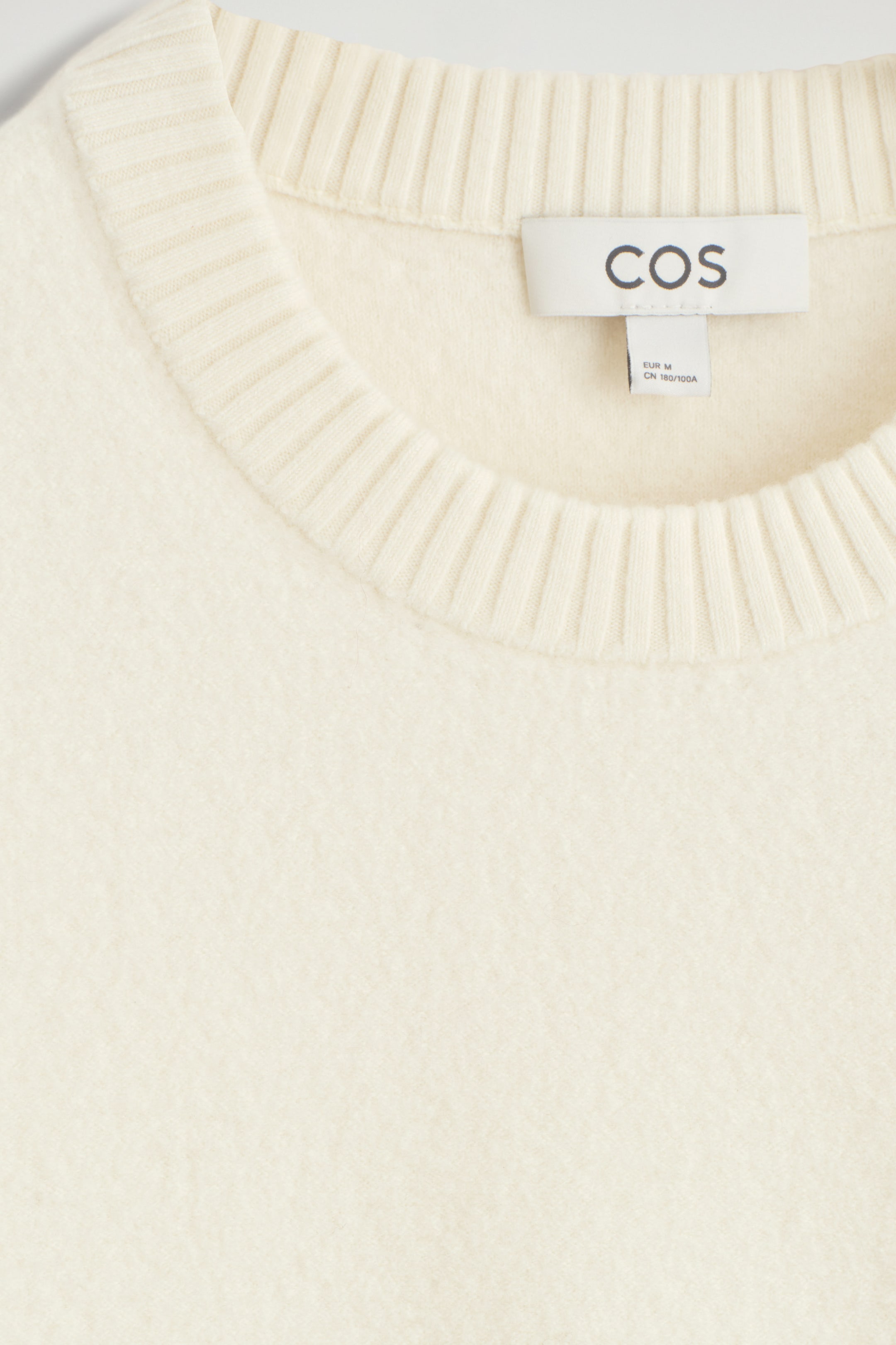 BOILED-WOOL CREW-NECK SWEATER
