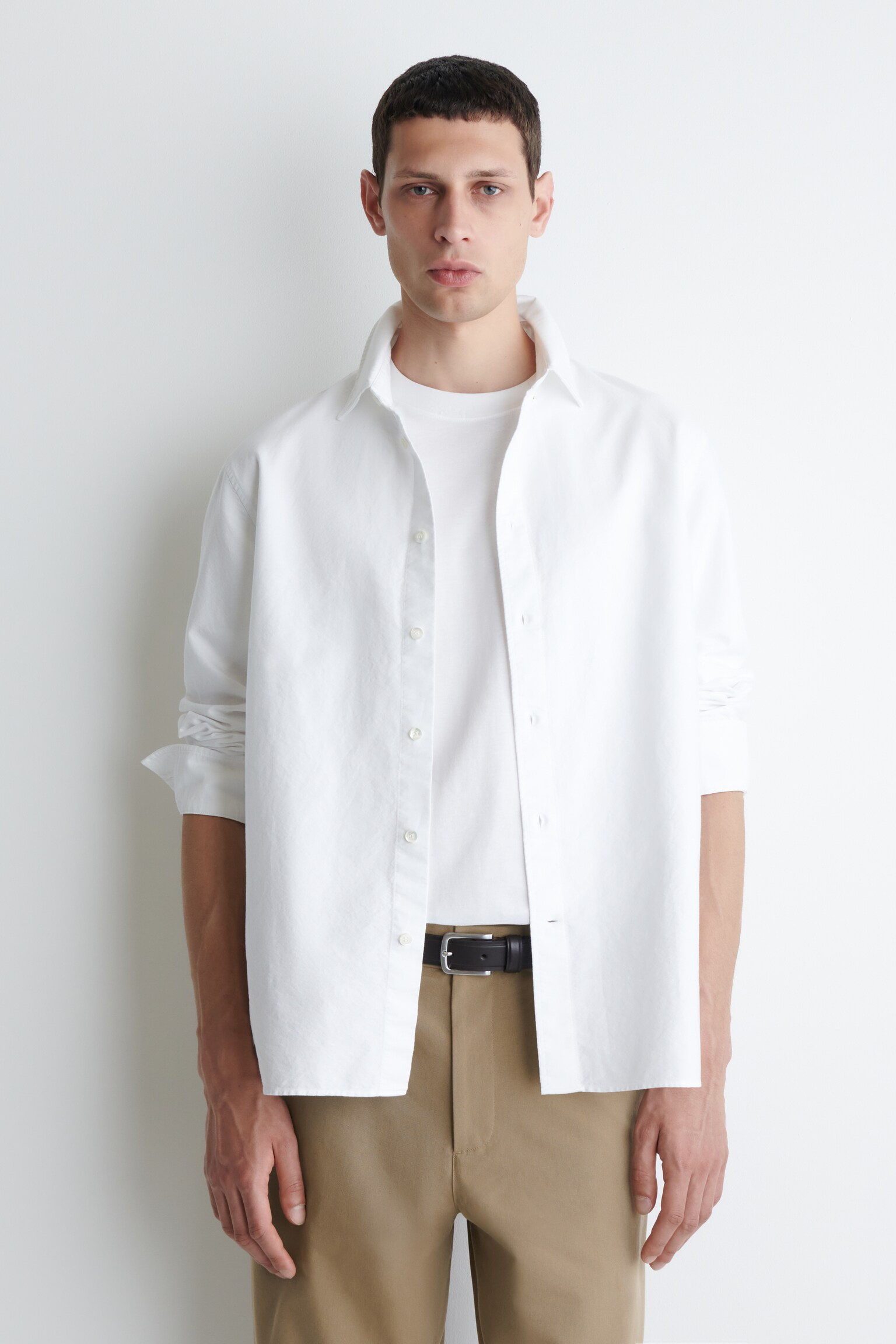 COTTON OXFORD SHIRT - WHITE/LIGHT BLUE/BLUE / WHITE / STRIPED/BEIGE / WHITE / STRIPED