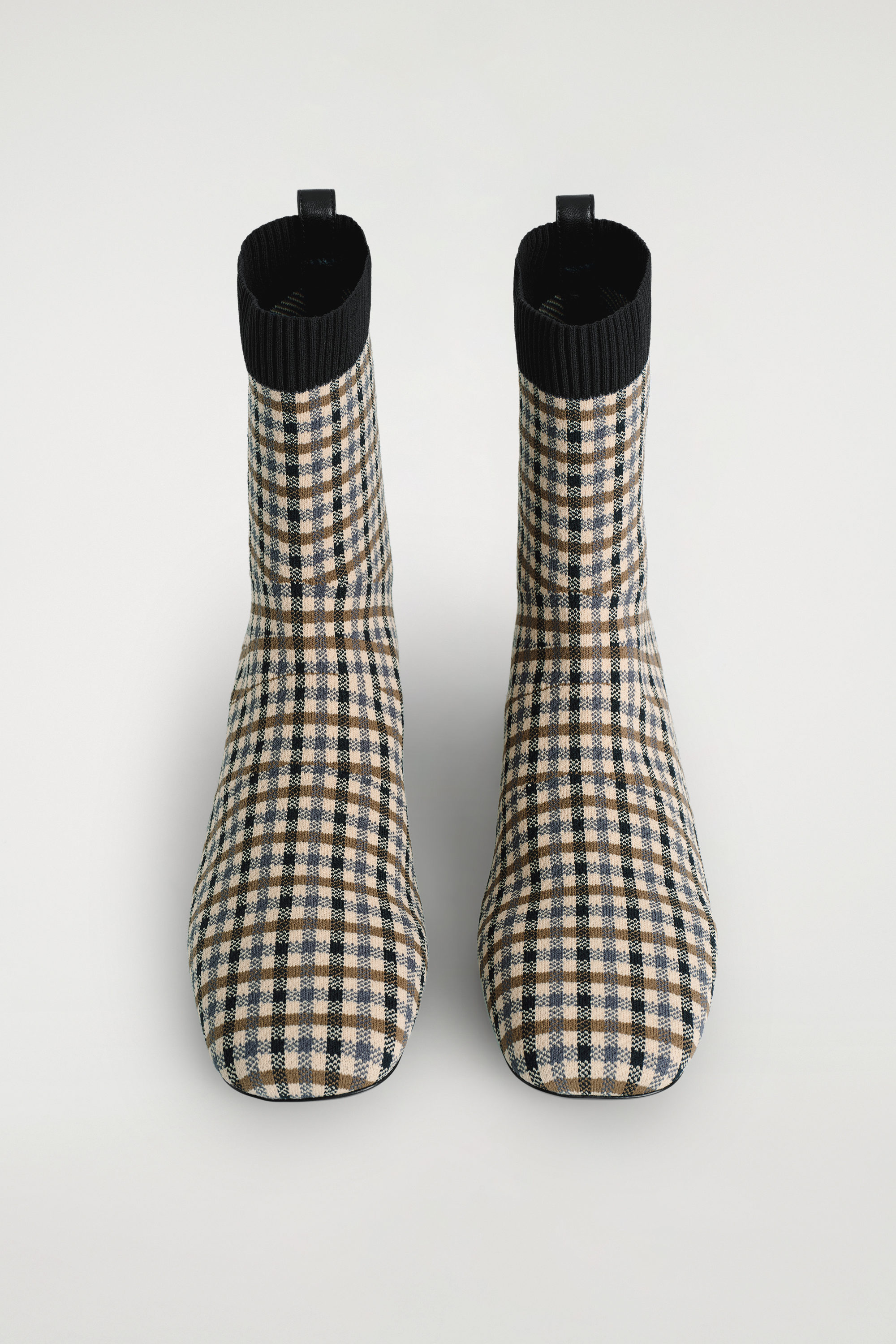 CHECKED KNITTED SOCK BOOTS - thumbnail 5
