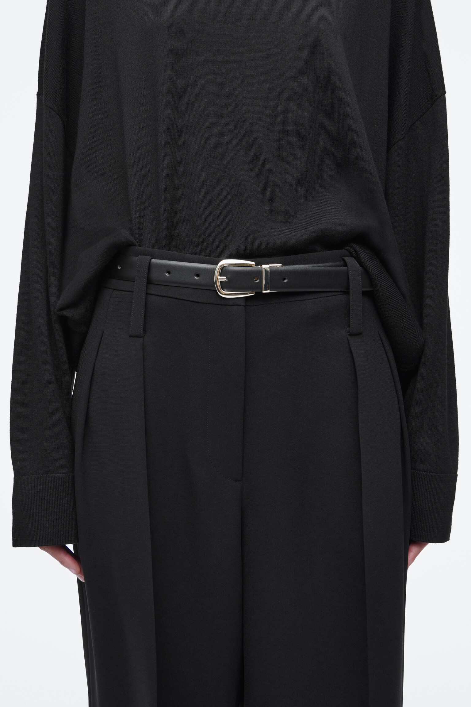 CEINTURE RÉVERSIBLE EN CUIR - NOIR / ÉCRU/MARRON / BORDEAUX - 3