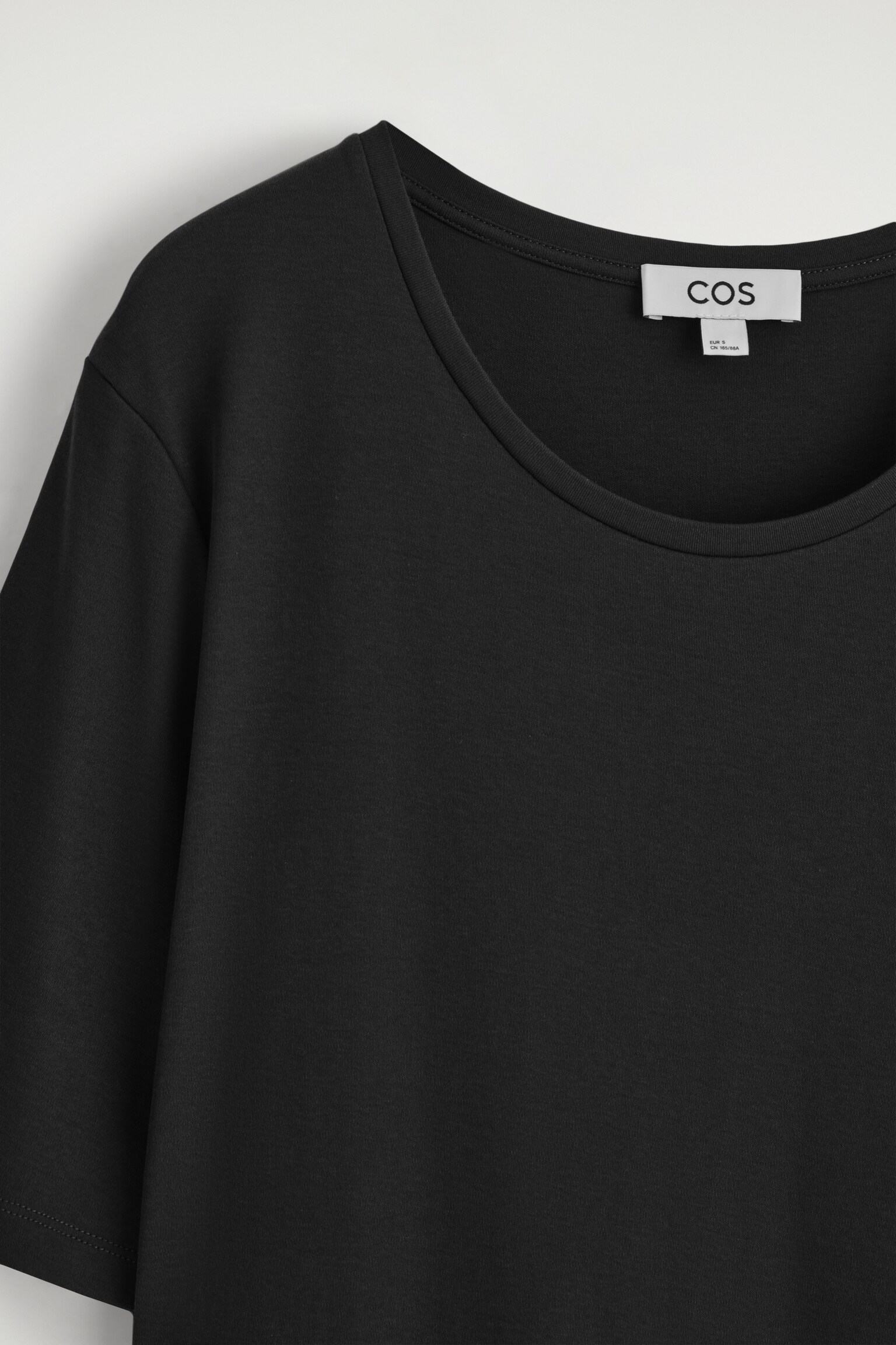 ROBE MIDI DRAPÉE EN COTON - NOIR/BORDEAUX - 4