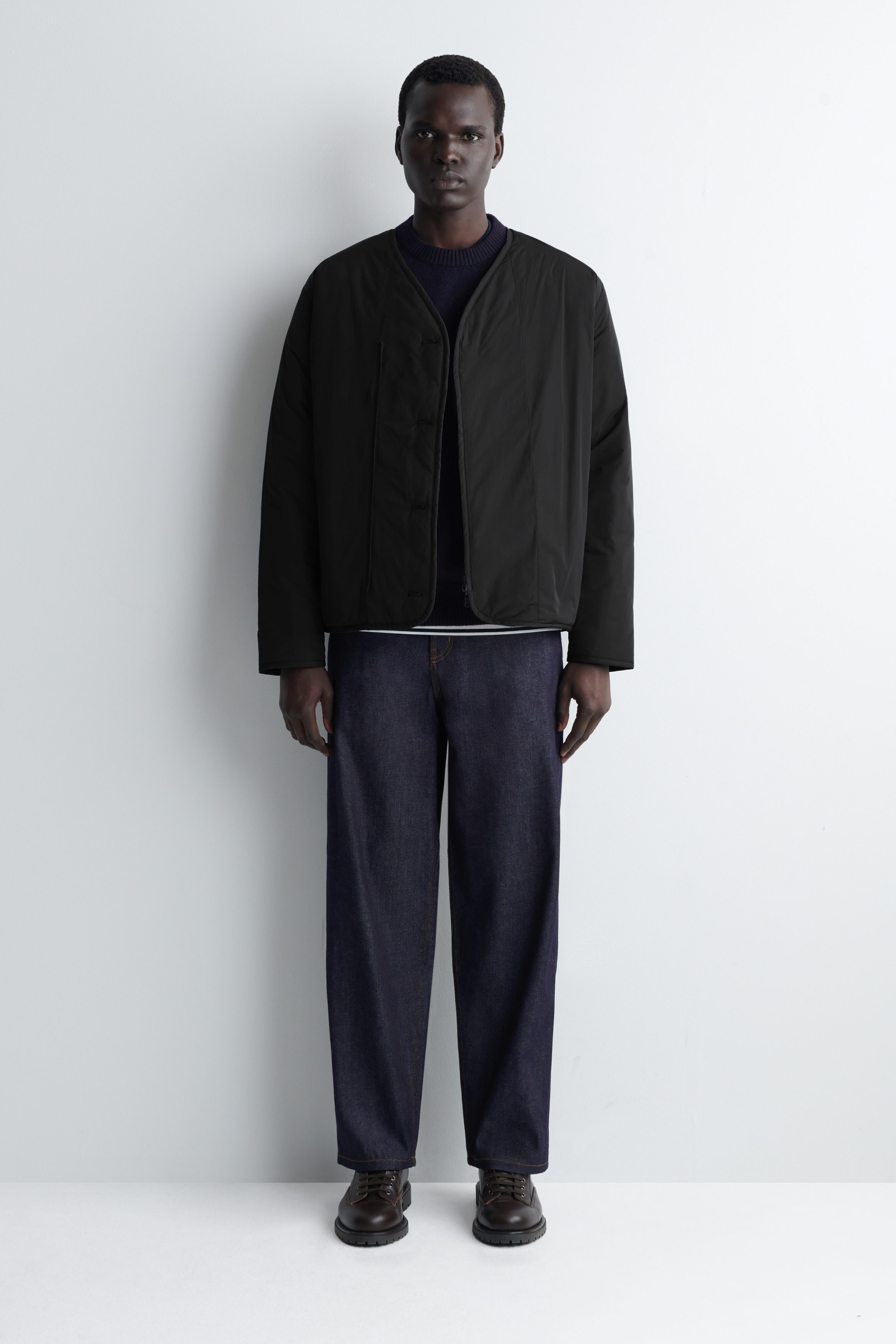REVERSIBLE QUILTED JACKET - BLACK | COS US